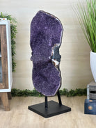 Extra Plus Uruguayan Amethyst Cluster on a Metal Base, 72.5 lbs & 32.6" Tall, #5491 - 0248 - Brazil GemsBrazil GemsExtra Plus Uruguayan Amethyst Cluster on a Metal Base, 72.5 lbs & 32.6" Tall, #5491 - 0248Clusters on Fixed Bases5491 - 0248