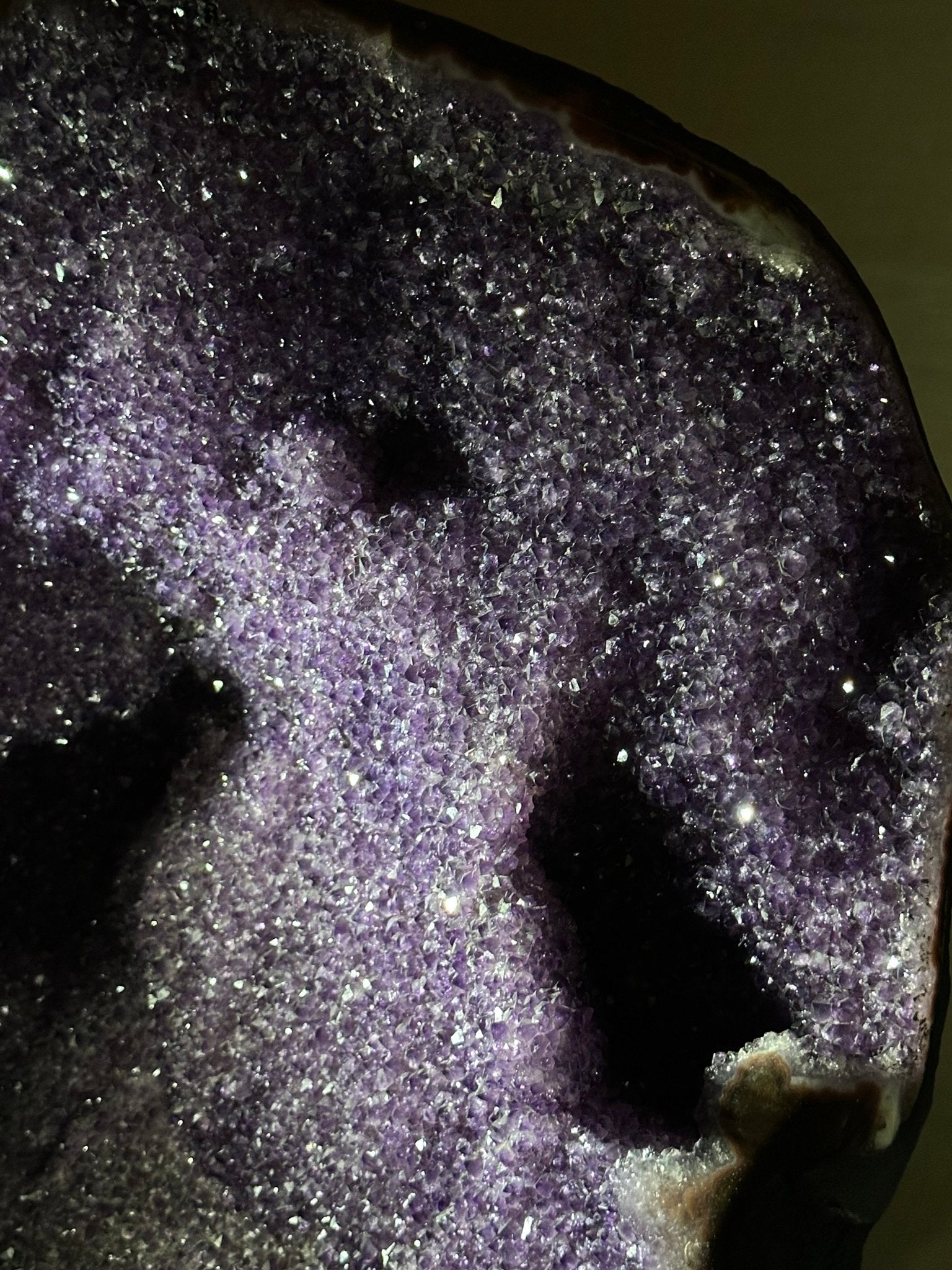 Extra Plus Uruguayan Amethyst Cluster on a Metal Base, 72.5 lbs & 32.6" Tall, #5491 - 0248 - Brazil GemsBrazil GemsExtra Plus Uruguayan Amethyst Cluster on a Metal Base, 72.5 lbs & 32.6" Tall, #5491 - 0248Clusters on Fixed Bases5491 - 0248