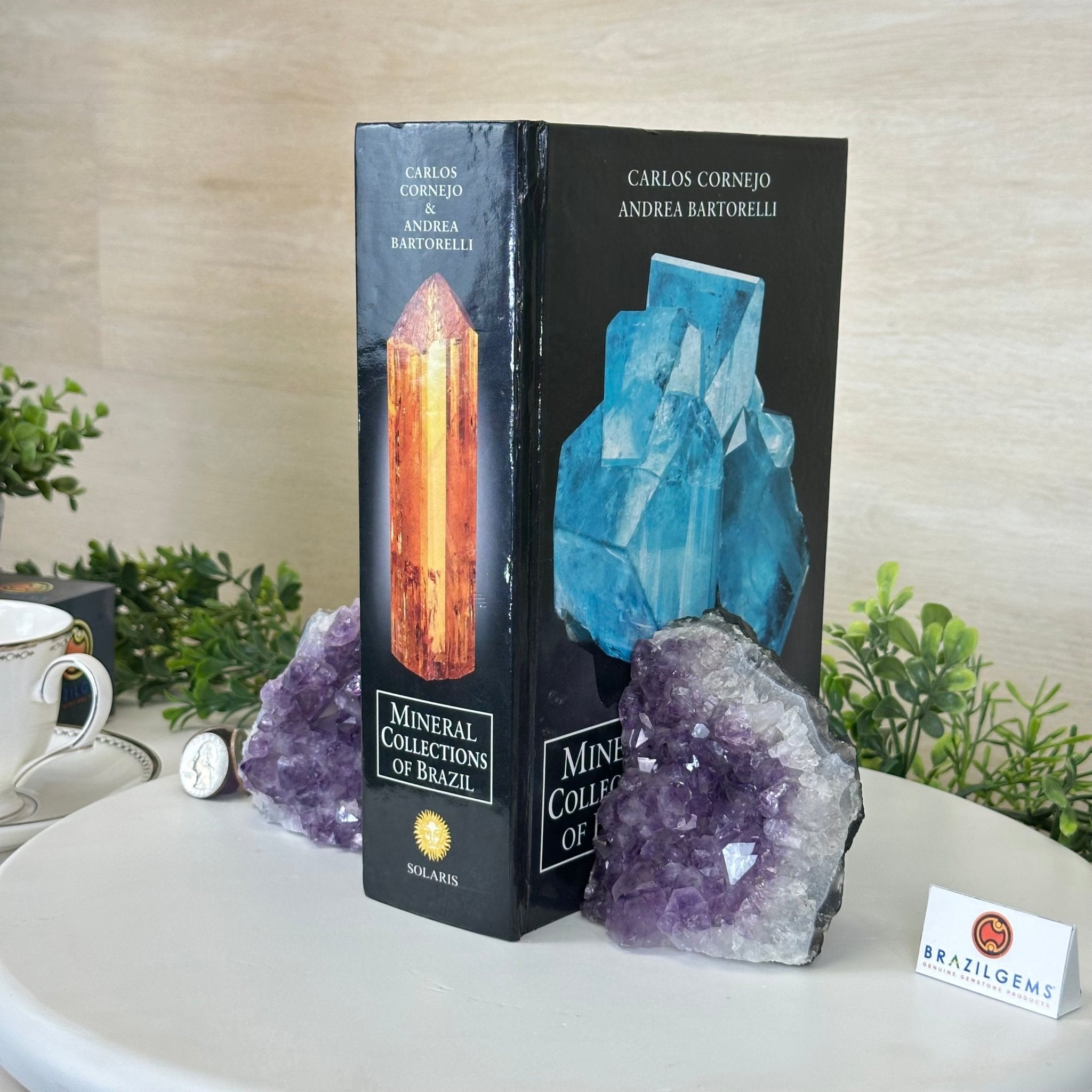 Extra Quality Amethyst Bookends, 3.1 lbs & 3.8" Tall 5151AM - 072 - Brazil GemsBrazil GemsExtra Quality Amethyst Bookends, 3.1 lbs & 3.8" Tall 5151AM - 072Bookends5151AM - 072