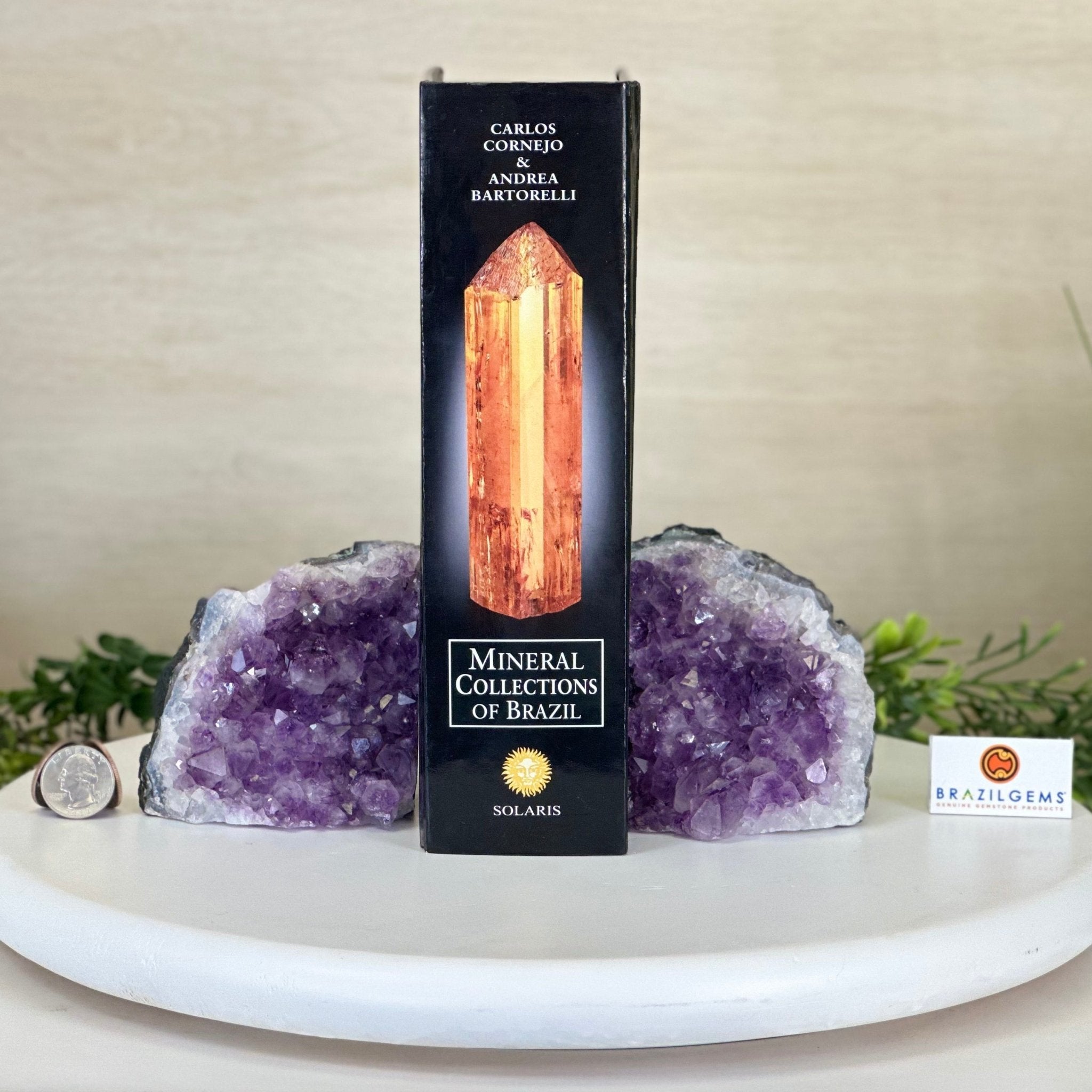 Extra Quality Amethyst Bookends, 3.1 lbs & 3.8" Tall 5151AM - 072 - Brazil GemsBrazil GemsExtra Quality Amethyst Bookends, 3.1 lbs & 3.8" Tall 5151AM - 072Bookends5151AM - 072