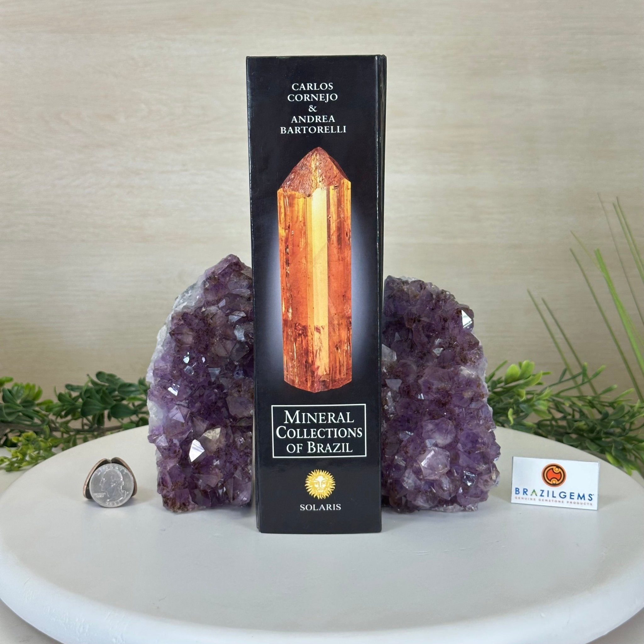 Extra Quality Amethyst Bookends, 4.5 lbs & 5.4" Tall 5151AM - 074 - Brazil GemsBrazil GemsExtra Quality Amethyst Bookends, 4.5 lbs & 5.4" Tall 5151AM - 074Bookends5151AM - 074
