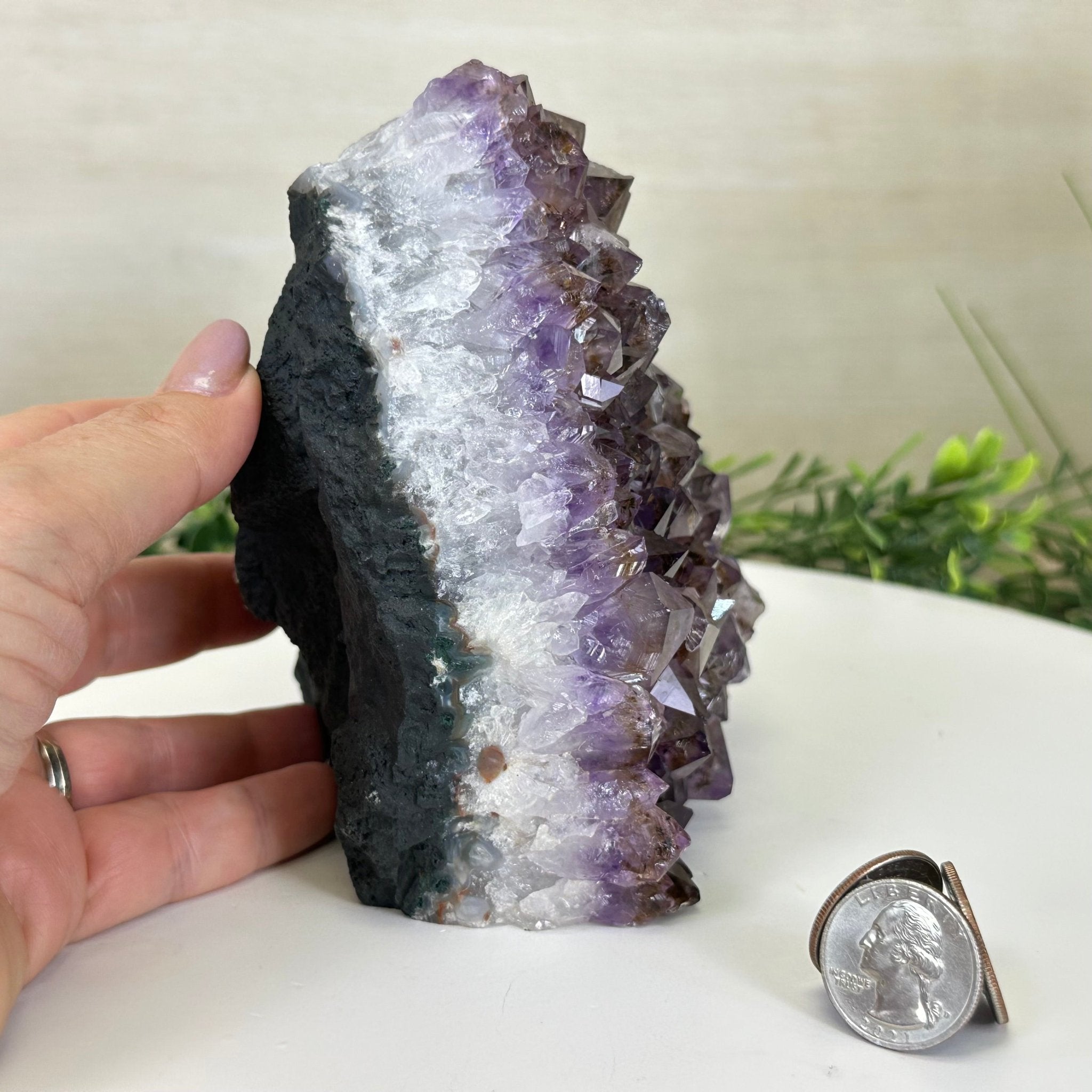 Extra Quality Amethyst Bookends, 4.5 lbs & 5.4" Tall 5151AM - 074 - Brazil GemsBrazil GemsExtra Quality Amethyst Bookends, 4.5 lbs & 5.4" Tall 5151AM - 074Bookends5151AM - 074