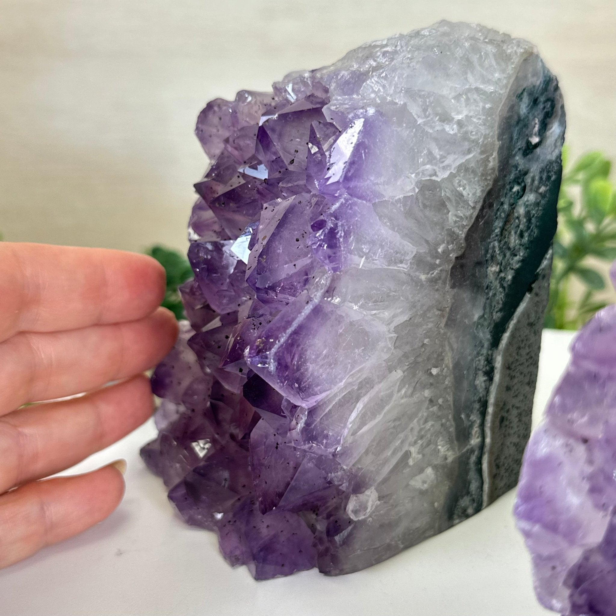 Extra Quality Amethyst Bookends, 6.6 lbs & 4.9" Tall 5151AM - 075 - Brazil GemsBrazil GemsExtra Quality Amethyst Bookends, 6.6 lbs & 4.9" Tall 5151AM - 075Bookends5151AM - 075