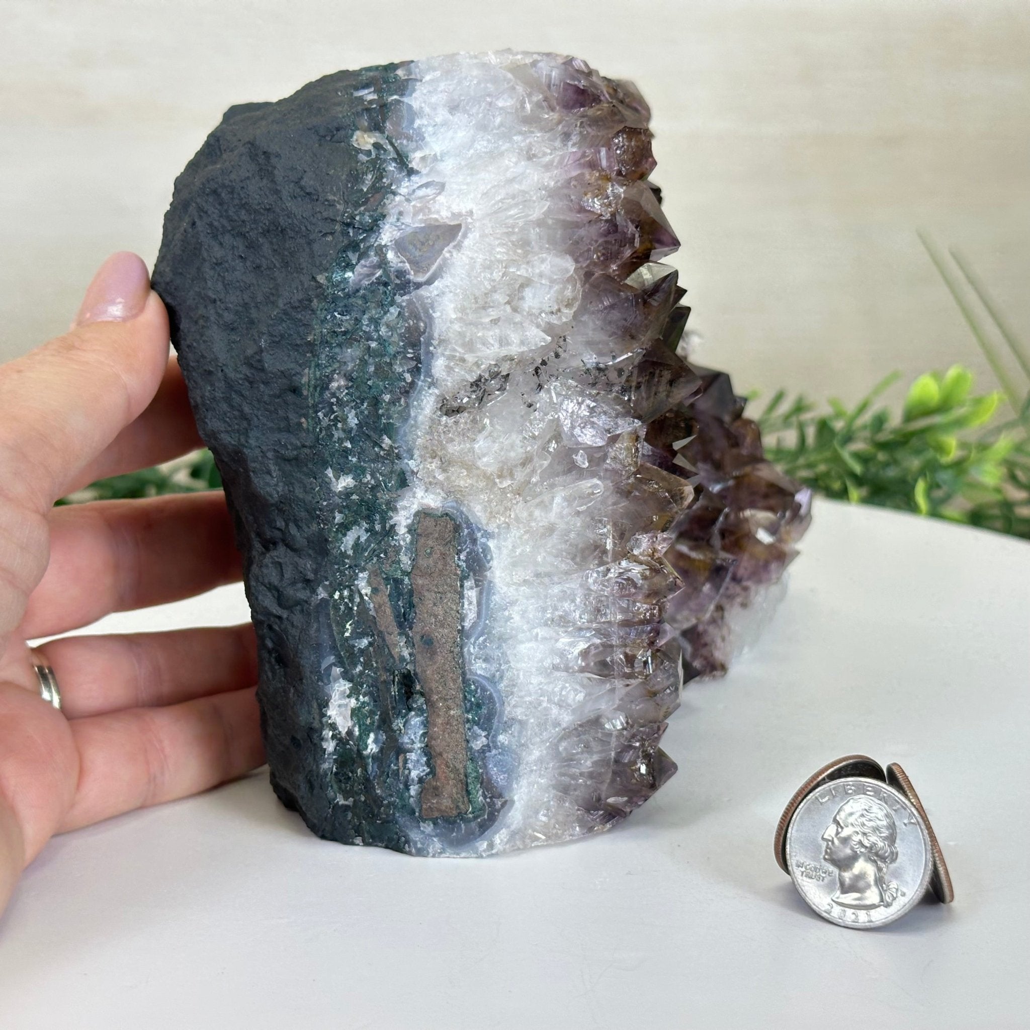 Extra Quality Amethyst Bookends, 8.5 lbs & 5.4" Tall 5151AM - 076 - Brazil GemsBrazil GemsExtra Quality Amethyst Bookends, 8.5 lbs & 5.4" Tall 5151AM - 076Bookends5151AM - 076