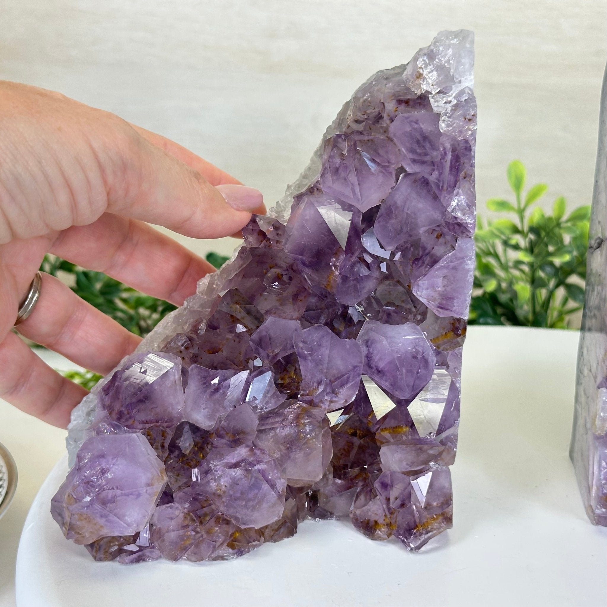 Extra Quality Amethyst Bookends, 8.5 lbs & 5.9" Tall 5151AM - 077 - Brazil GemsBrazil GemsExtra Quality Amethyst Bookends, 8.5 lbs & 5.9" Tall 5151AM - 077Bookends5151AM - 077