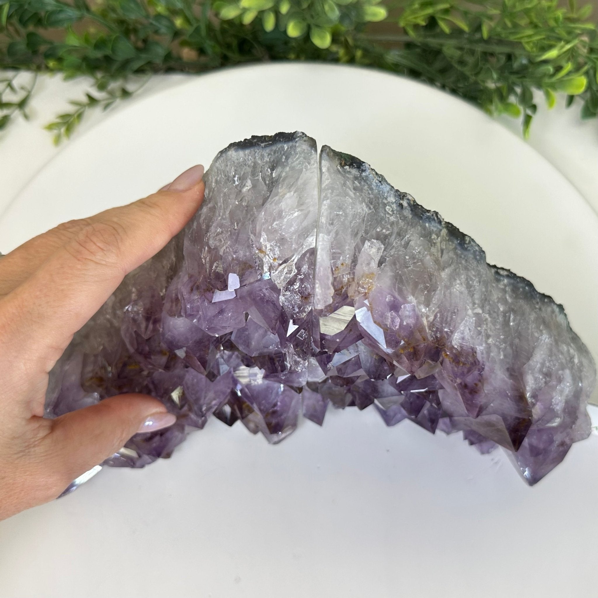Extra Quality Amethyst Bookends, 8.5 lbs & 5.9" Tall 5151AM - 077 - Brazil GemsBrazil GemsExtra Quality Amethyst Bookends, 8.5 lbs & 5.9" Tall 5151AM - 077Bookends5151AM - 077