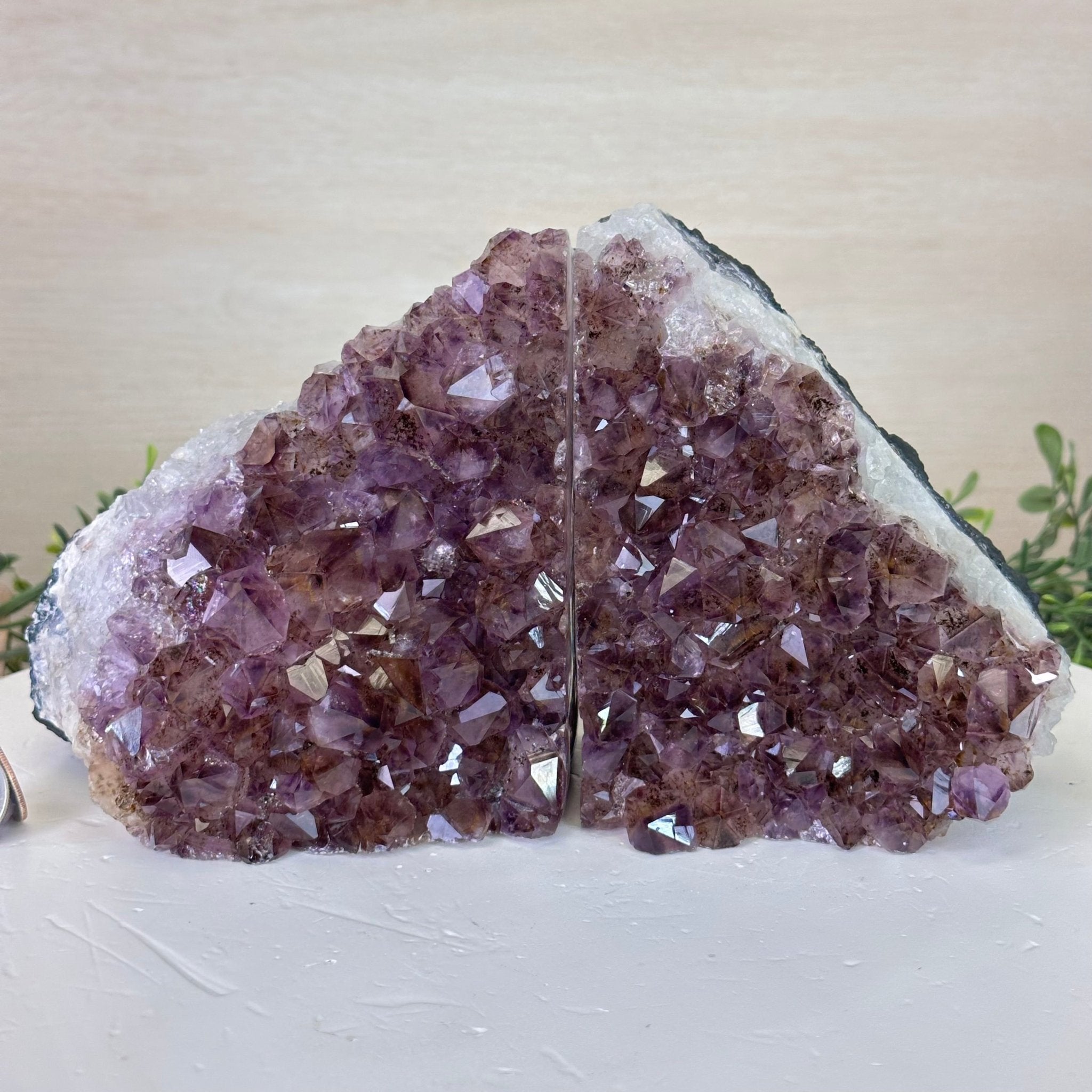 Extra Quality Amethyst Bookends, 9.0 lbs & 5.4" Tall #5151AM - 070 - Brazil GemsBrazil GemsExtra Quality Amethyst Bookends, 9.0 lbs & 5.4" Tall #5151AM - 070Bookends5151AM - 070