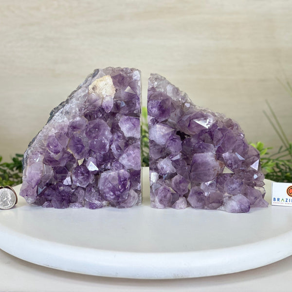 Amethyst Bookends