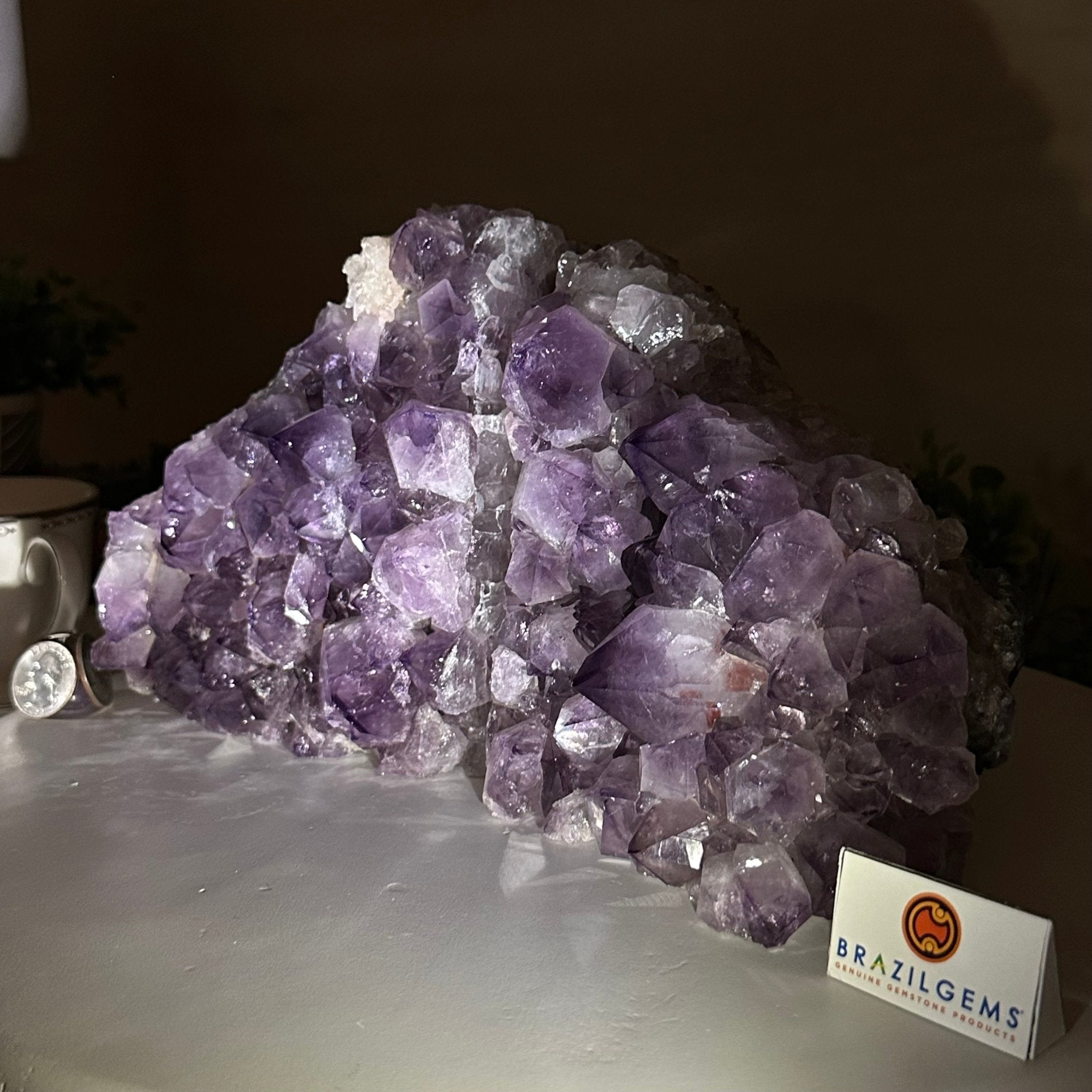 Extra Quality Amethyst Bookends, 9.8 lbs & 6" Tall 5151AM - 078 - Brazil GemsBrazil GemsExtra Quality Amethyst Bookends, 9.8 lbs & 6" Tall 5151AM - 078Bookends5151AM - 078