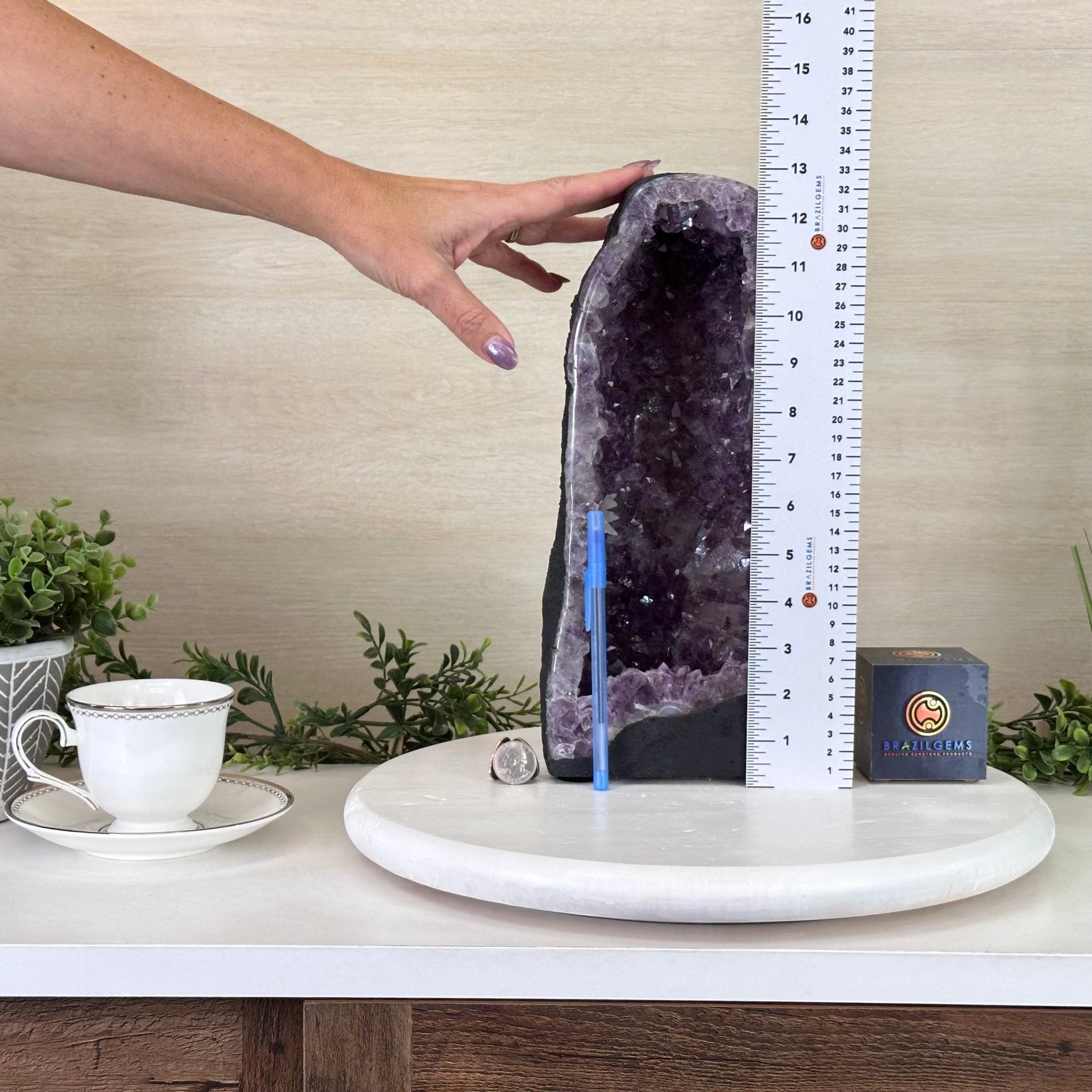 Extra Quality Amethyst Cathedral, 11.2 lbs & 13" Tall #5601 - 1437 - Brazil GemsBrazil GemsExtra Quality Amethyst Cathedral, 11.2 lbs & 13" Tall #5601 - 1437Cathedrals5601 - 1437