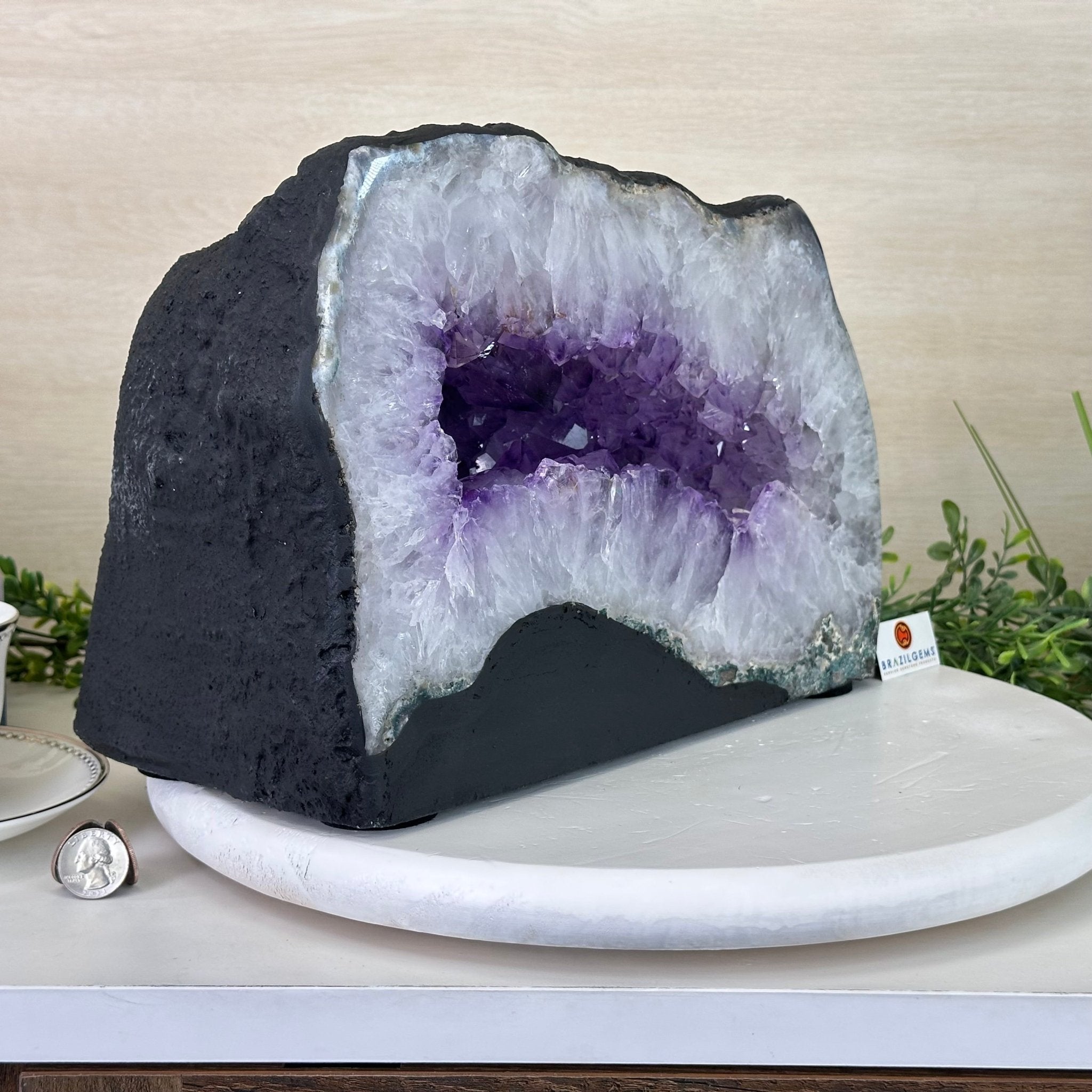 Extra Quality Amethyst Cathedral, 39 lbs & 9.1" Tall #5601 - 1256 - Brazil GemsBrazil GemsExtra Quality Amethyst Cathedral, 39 lbs & 9.1" Tall #5601 - 1256Cathedrals5601 - 1256