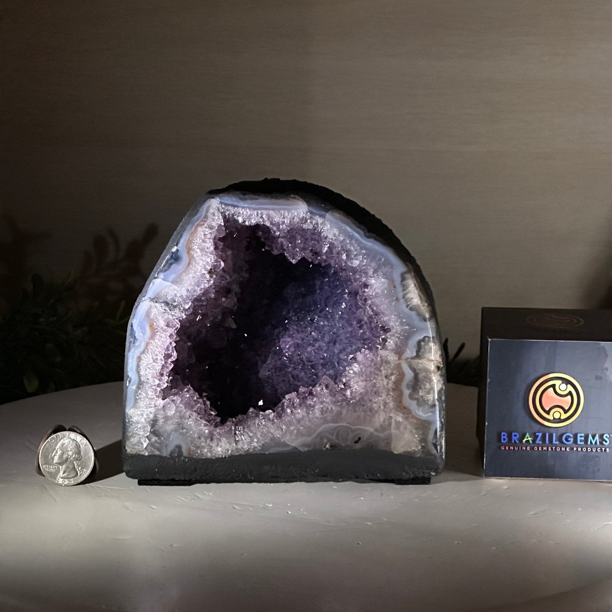 Extra Quality Amethyst Cathedral, 4.2 lbs & 5.3" Tall #5601 - 1416 - Brazil GemsBrazil GemsExtra Quality Amethyst Cathedral, 4.2 lbs & 5.3" Tall #5601 - 1416Cathedrals5601 - 1416