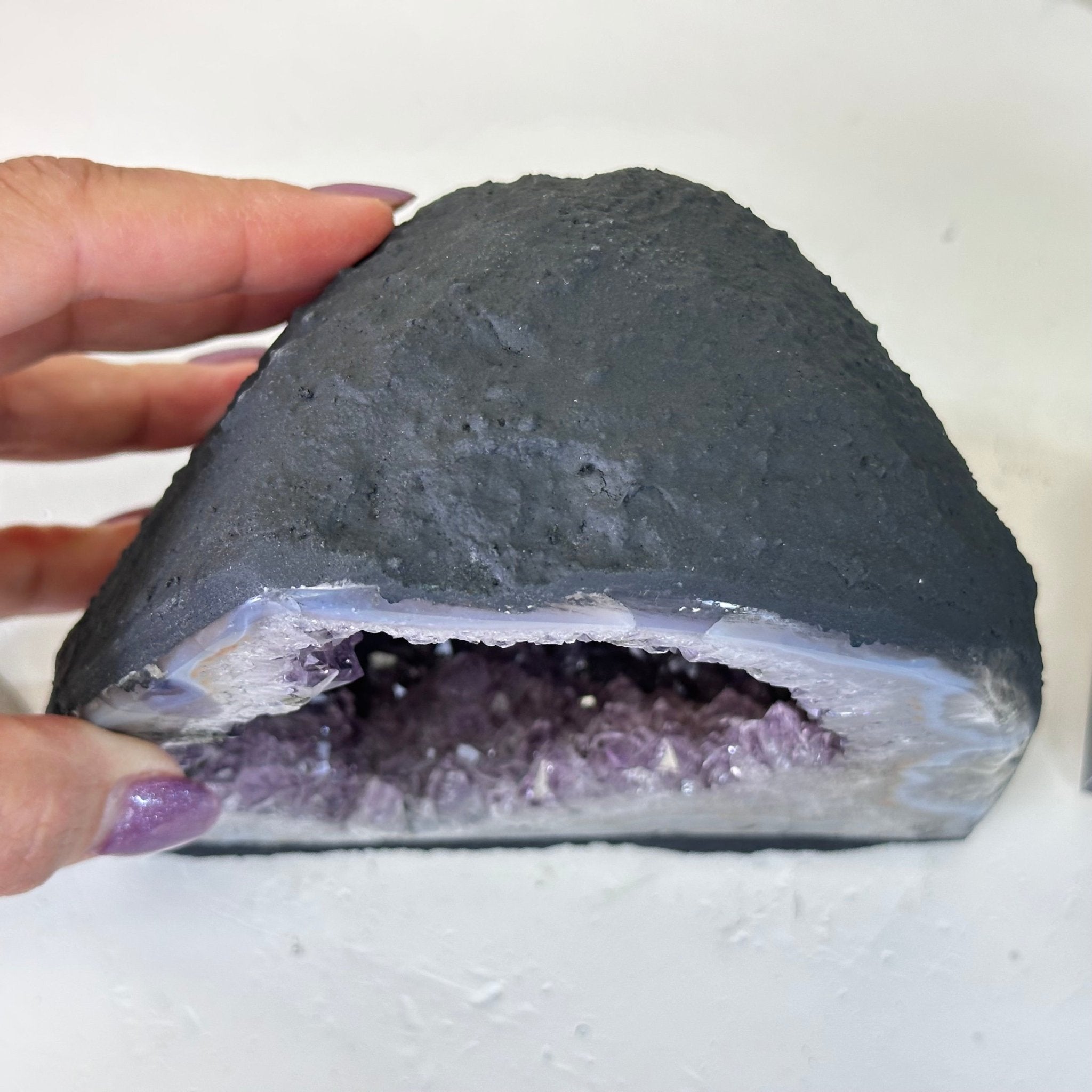 Extra Quality Amethyst Cathedral, 4.2 lbs & 5.3" Tall #5601 - 1416 - Brazil GemsBrazil GemsExtra Quality Amethyst Cathedral, 4.2 lbs & 5.3" Tall #5601 - 1416Cathedrals5601 - 1416