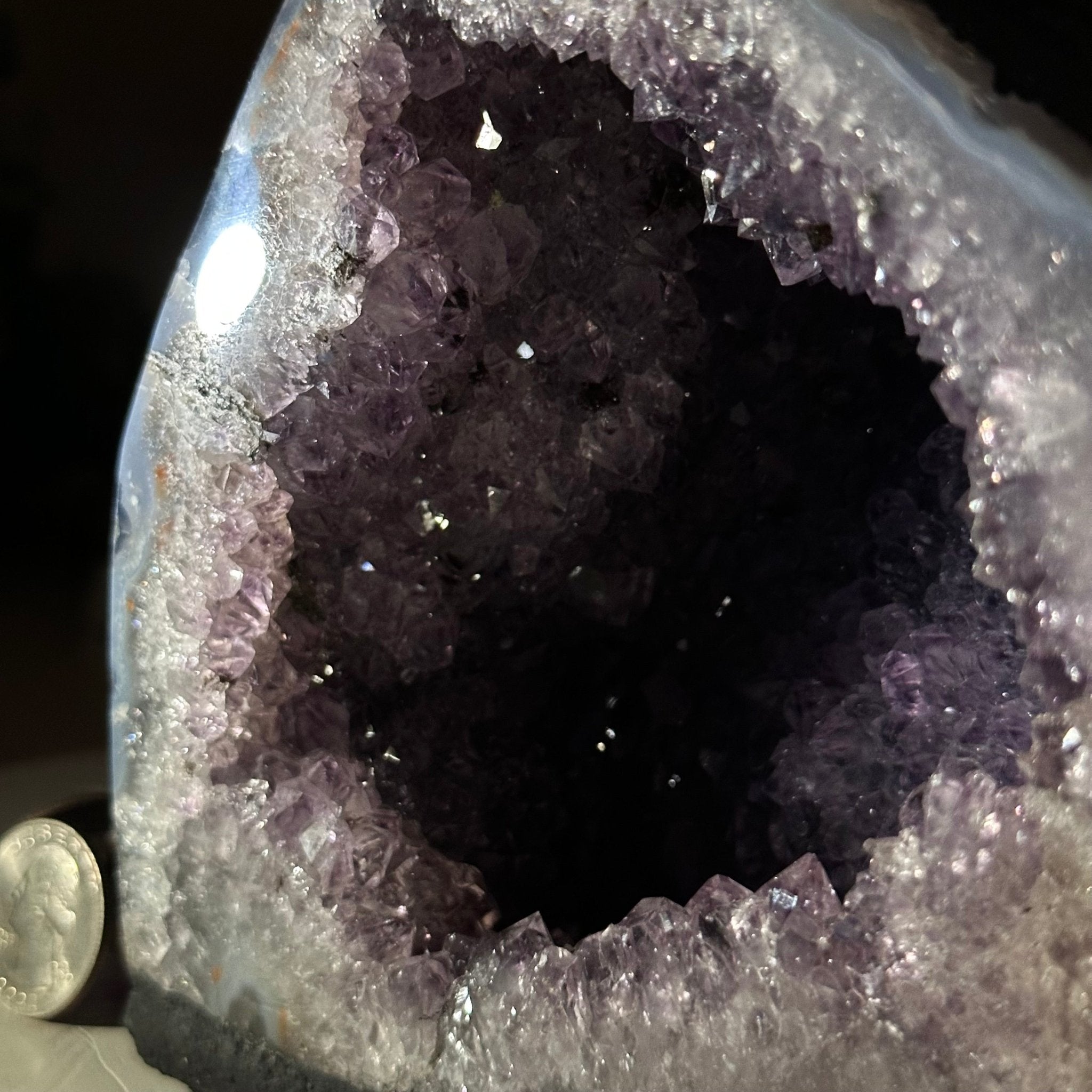 Extra Quality Amethyst Cathedral, 4.2 lbs & 5.3" Tall #5601 - 1416 - Brazil GemsBrazil GemsExtra Quality Amethyst Cathedral, 4.2 lbs & 5.3" Tall #5601 - 1416Cathedrals5601 - 1416