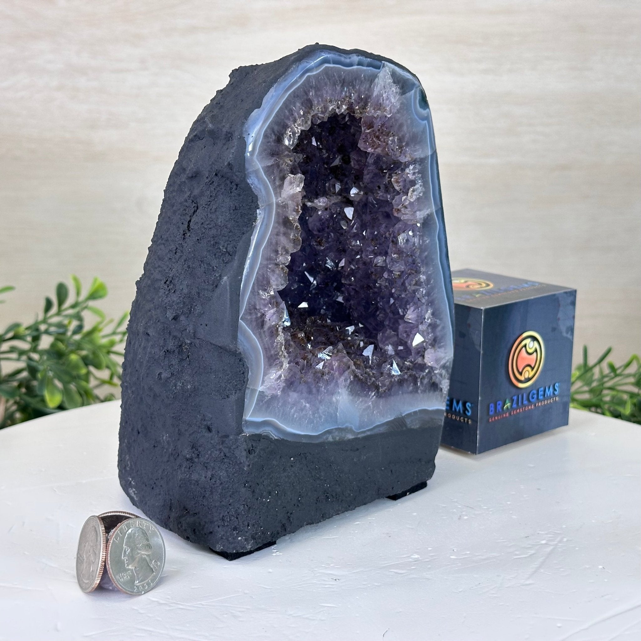 Extra Quality Amethyst Cathedral, 5.4 lbs & 6.8" Tall #5601 - 1419 - Brazil GemsBrazil GemsExtra Quality Amethyst Cathedral, 5.4 lbs & 6.8" Tall #5601 - 1419Cathedrals5601 - 1419