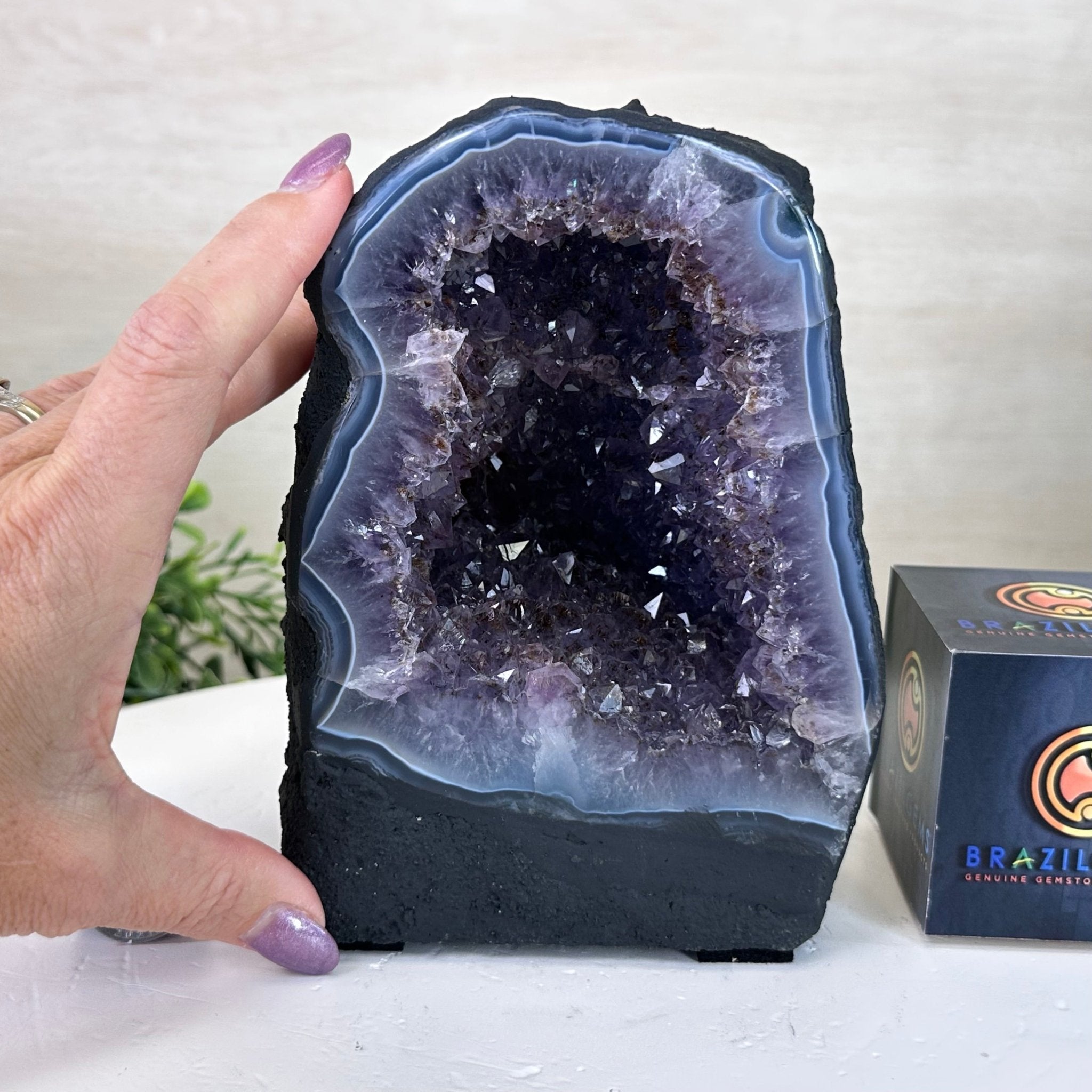 Extra Quality Amethyst Cathedral, 5.4 lbs & 6.8" Tall #5601 - 1419 - Brazil GemsBrazil GemsExtra Quality Amethyst Cathedral, 5.4 lbs & 6.8" Tall #5601 - 1419Cathedrals5601 - 1419