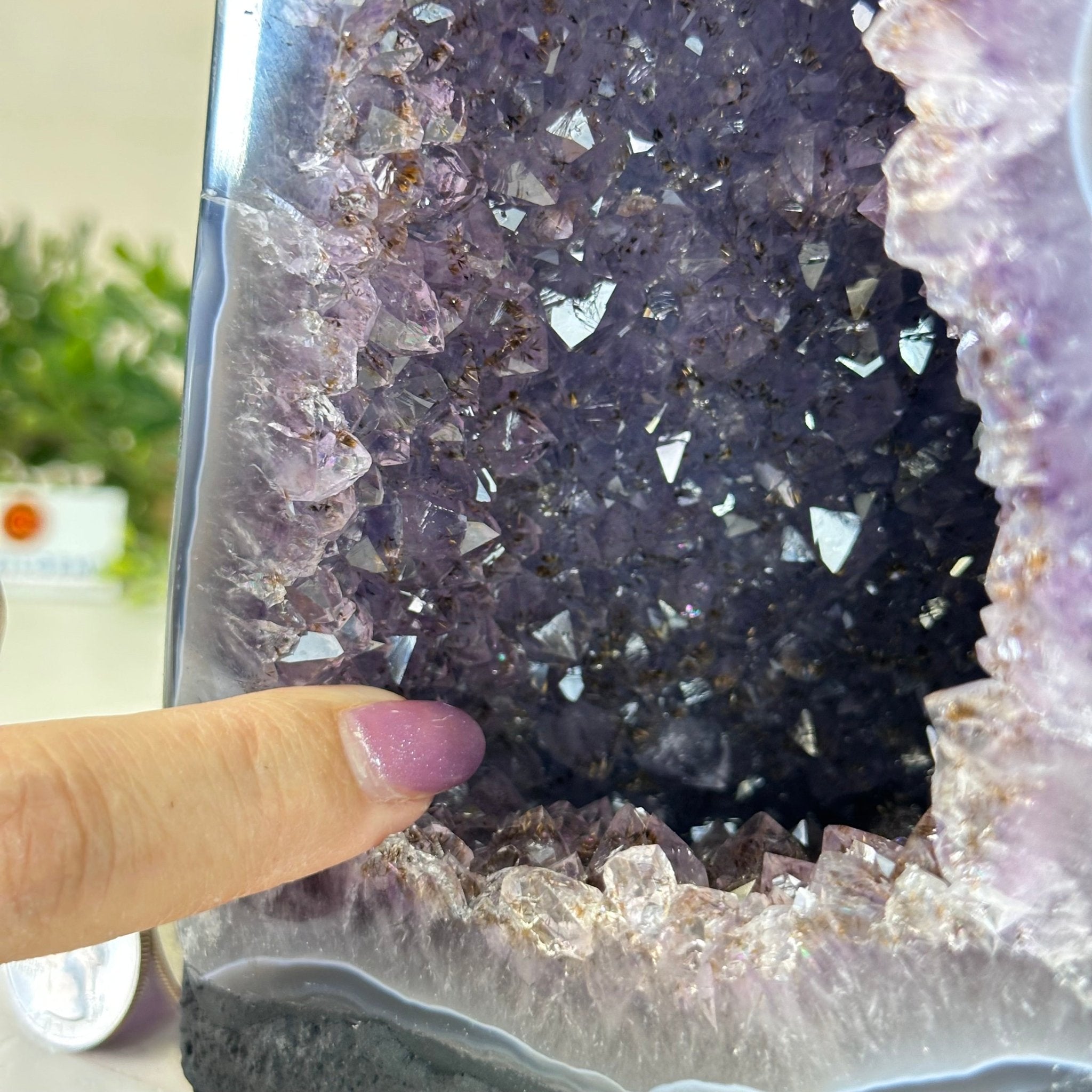 Extra Quality Amethyst Cathedral, 5.4 lbs & 6.8" Tall #5601 - 1420 - Brazil GemsBrazil GemsExtra Quality Amethyst Cathedral, 5.4 lbs & 6.8" Tall #5601 - 1420Cathedrals5601 - 1420