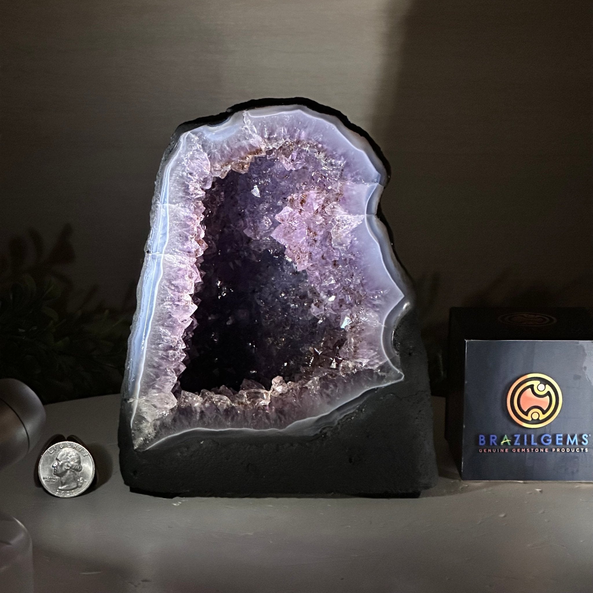 Extra Quality Amethyst Cathedral, 5.4 lbs & 6.8" Tall #5601 - 1420 - Brazil GemsBrazil GemsExtra Quality Amethyst Cathedral, 5.4 lbs & 6.8" Tall #5601 - 1420Cathedrals5601 - 1420