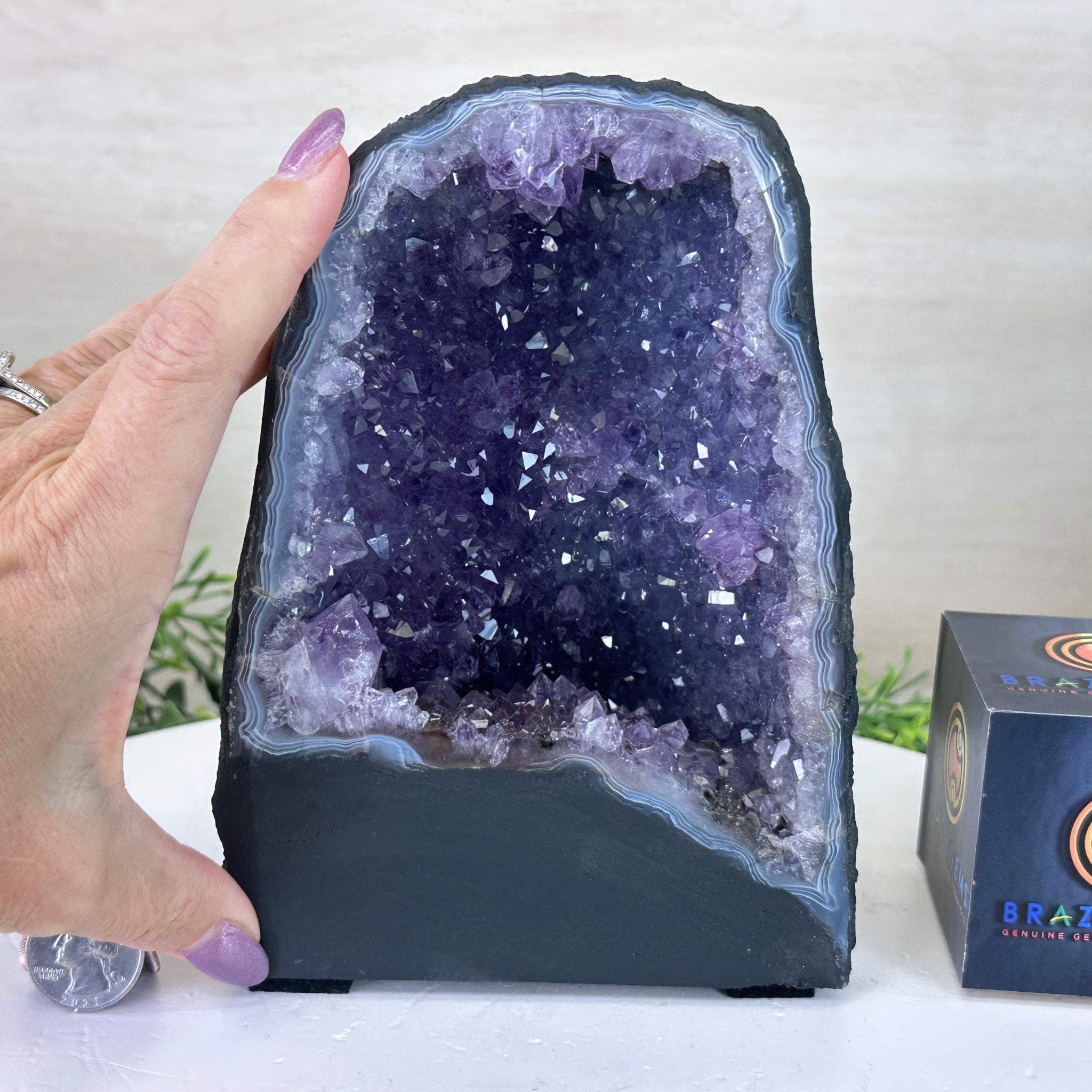 Extra Quality Amethyst Cathedral, 5.6 lbs & 7.5" Tall #5601 - 1421 - Brazil GemsBrazil GemsExtra Quality Amethyst Cathedral, 5.6 lbs & 7.5" Tall #5601 - 1421Cathedrals5601 - 1421