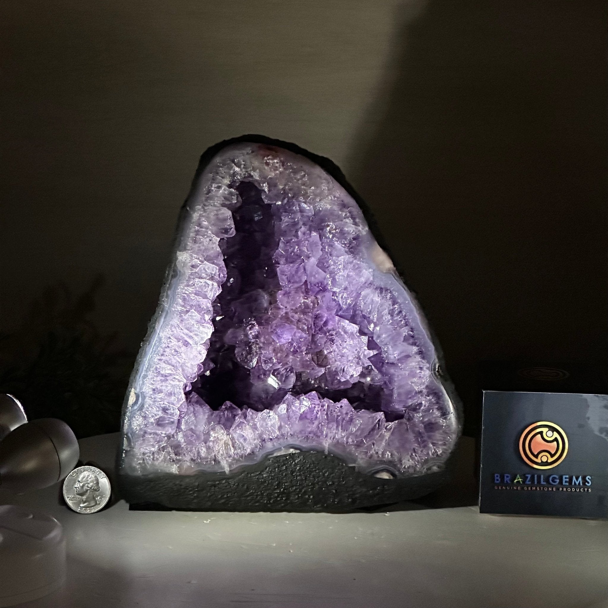 Extra Quality Amethyst Cathedral, 6.6 lbs & 7.6" Tall #5601 - 1425 - Brazil GemsBrazil GemsExtra Quality Amethyst Cathedral, 6.6 lbs & 7.6" Tall #5601 - 1425Cathedrals5601 - 1425