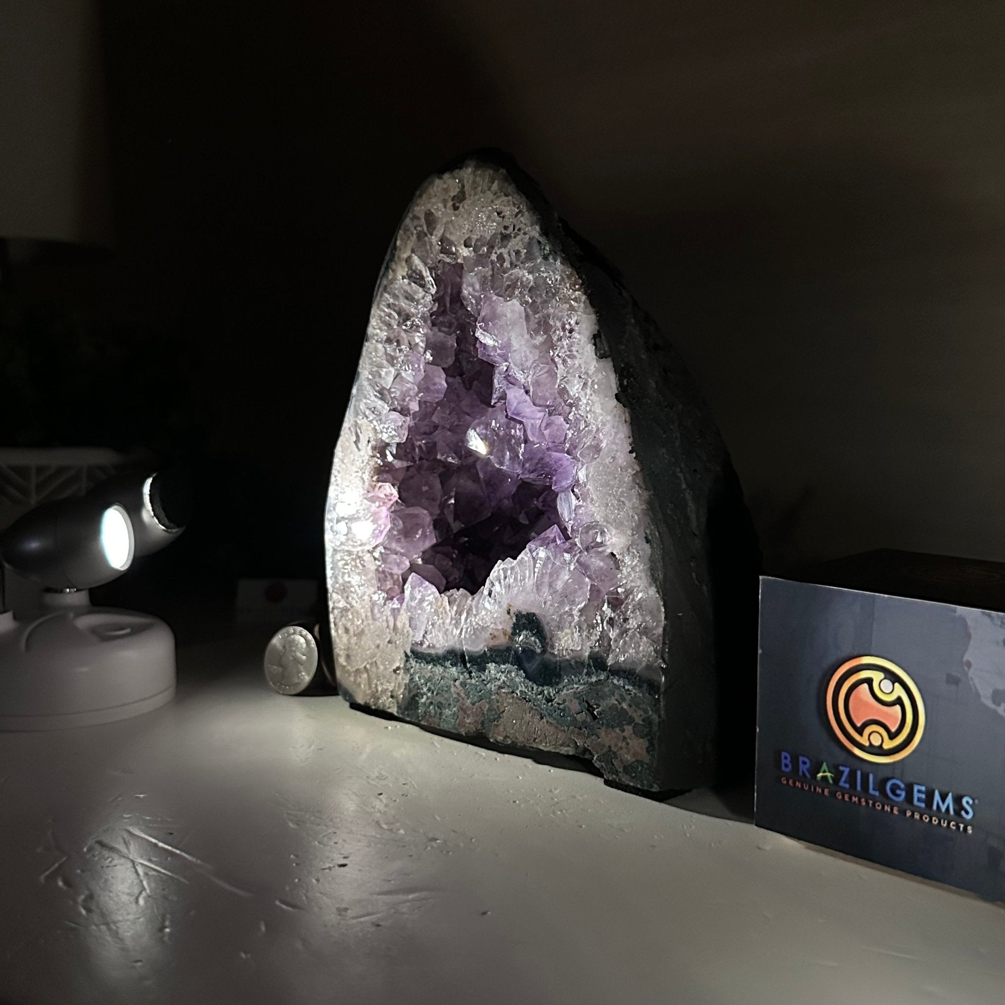 Extra Quality Amethyst Cathedral, 7.1 lbs & 7.1" Tall #5601 - 1428 - Brazil GemsBrazil GemsExtra Quality Amethyst Cathedral, 7.1 lbs & 7.1" Tall #5601 - 1428Cathedrals5601 - 1428