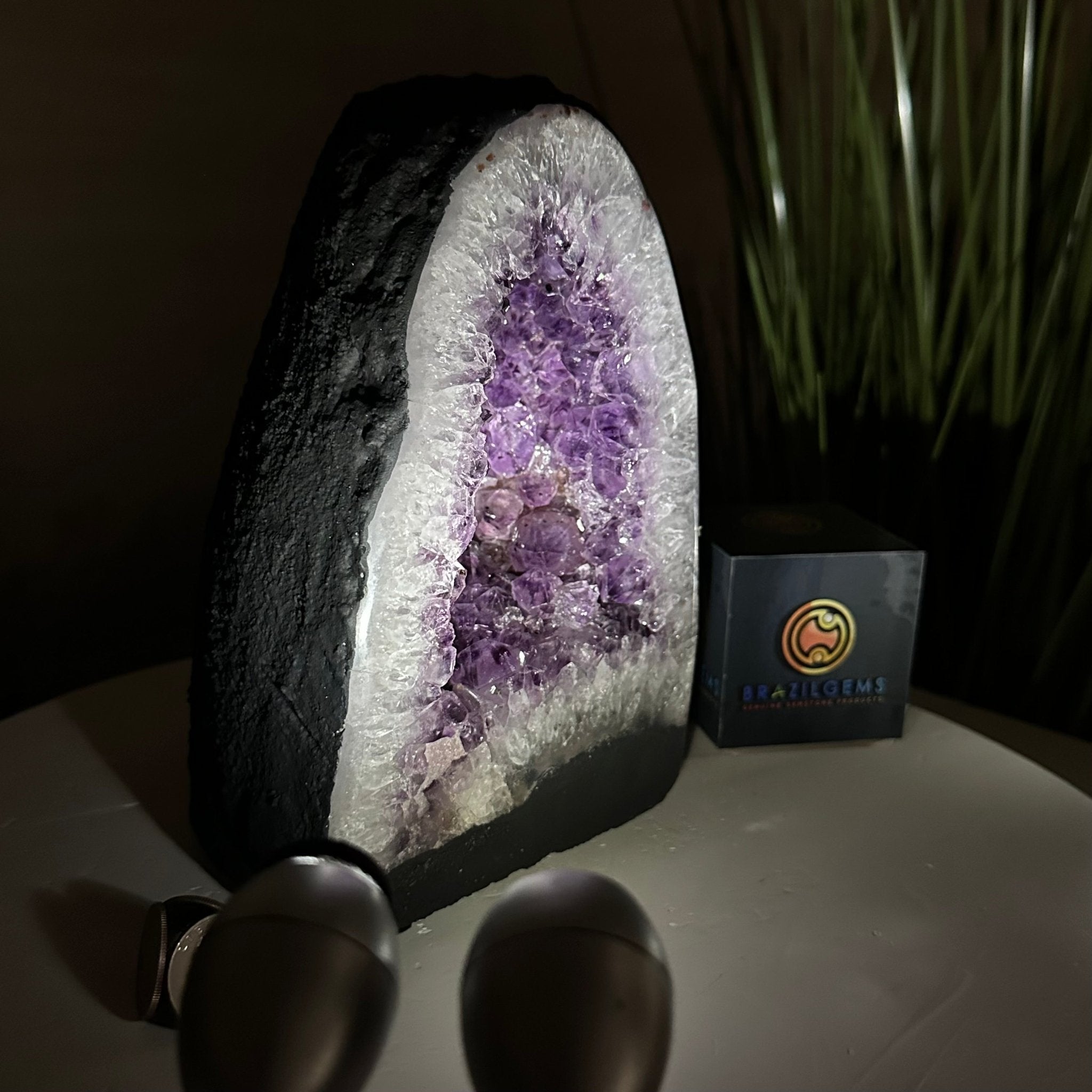 Extra Quality Amethyst Cathedral, 7.5 lbs & 7.9" Tall #5601 - 1430 - Brazil GemsBrazil GemsExtra Quality Amethyst Cathedral, 7.5 lbs & 7.9" Tall #5601 - 1430Cathedrals5601 - 1430