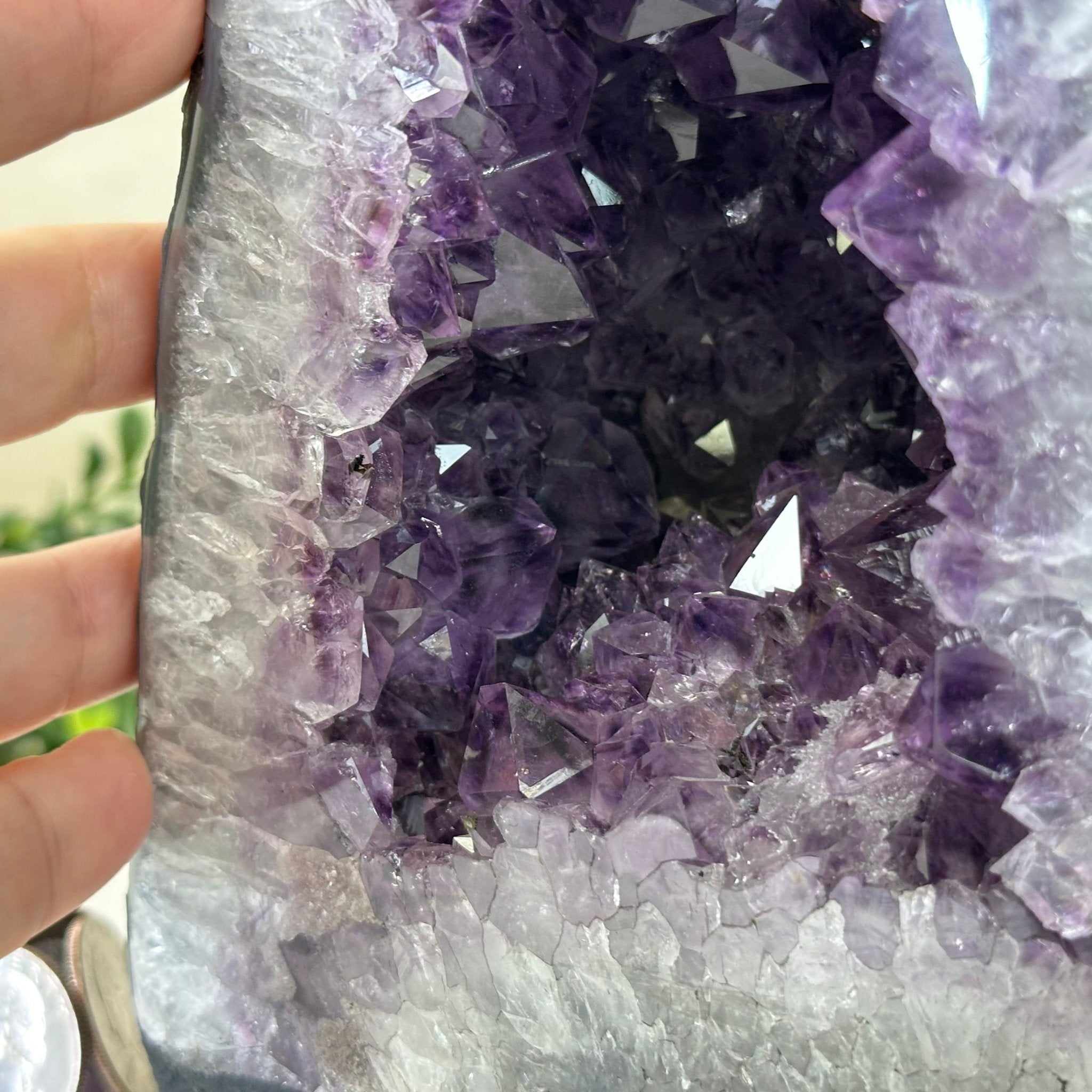 Extra Quality Amethyst Cathedral, 7.5 lbs & 7.9" Tall #5601 - 1430 - Brazil GemsBrazil GemsExtra Quality Amethyst Cathedral, 7.5 lbs & 7.9" Tall #5601 - 1430Cathedrals5601 - 1430