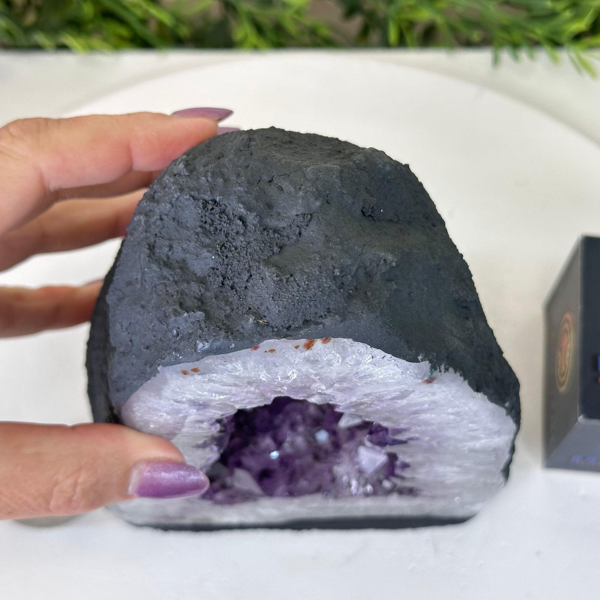 Extra Quality Amethyst Cathedral, 7.5 lbs & 7.9" Tall #5601 - 1430 - Brazil GemsBrazil GemsExtra Quality Amethyst Cathedral, 7.5 lbs & 7.9" Tall #5601 - 1430Cathedrals5601 - 1430