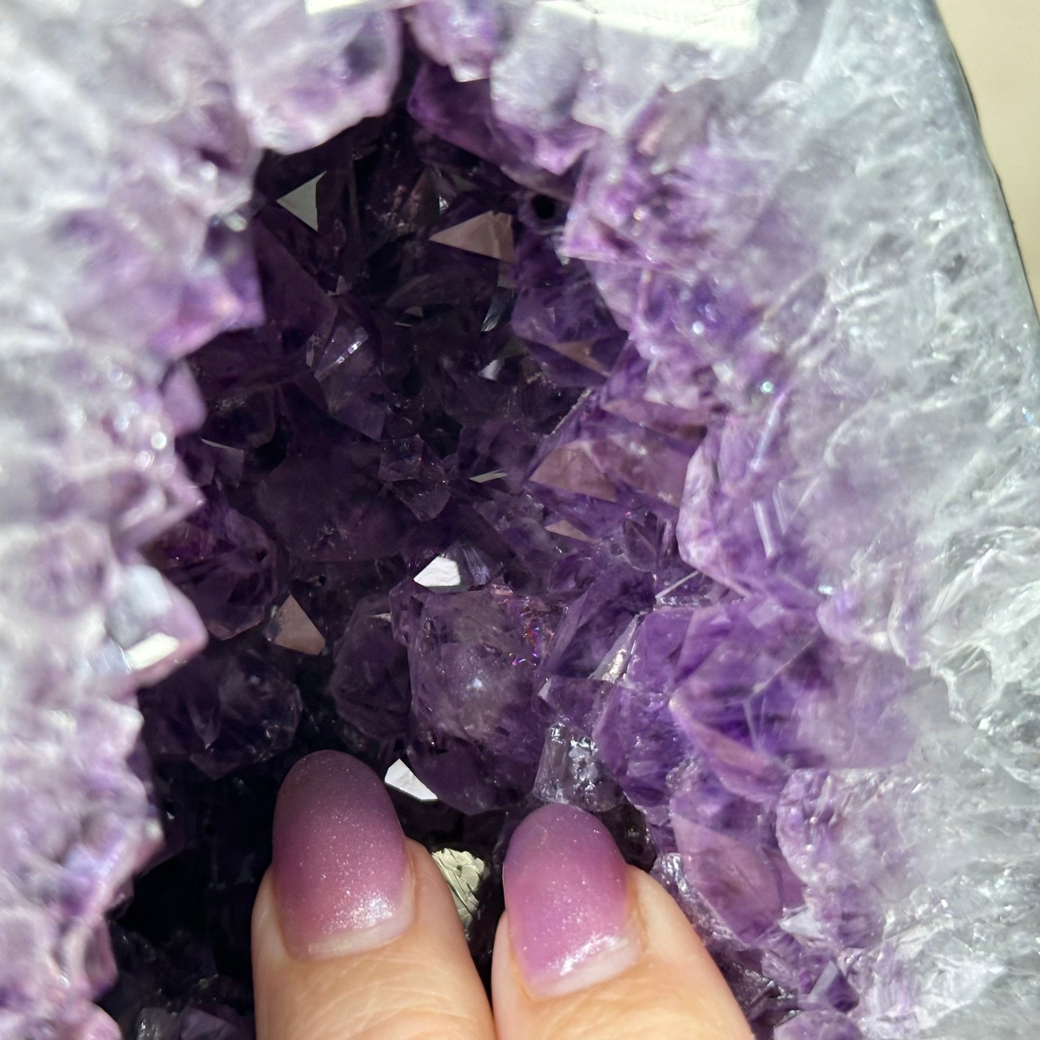 Extra Quality Amethyst Cathedral, 7.5 lbs & 7.9" Tall #5601 - 1430 - Brazil GemsBrazil GemsExtra Quality Amethyst Cathedral, 7.5 lbs & 7.9" Tall #5601 - 1430Cathedrals5601 - 1430