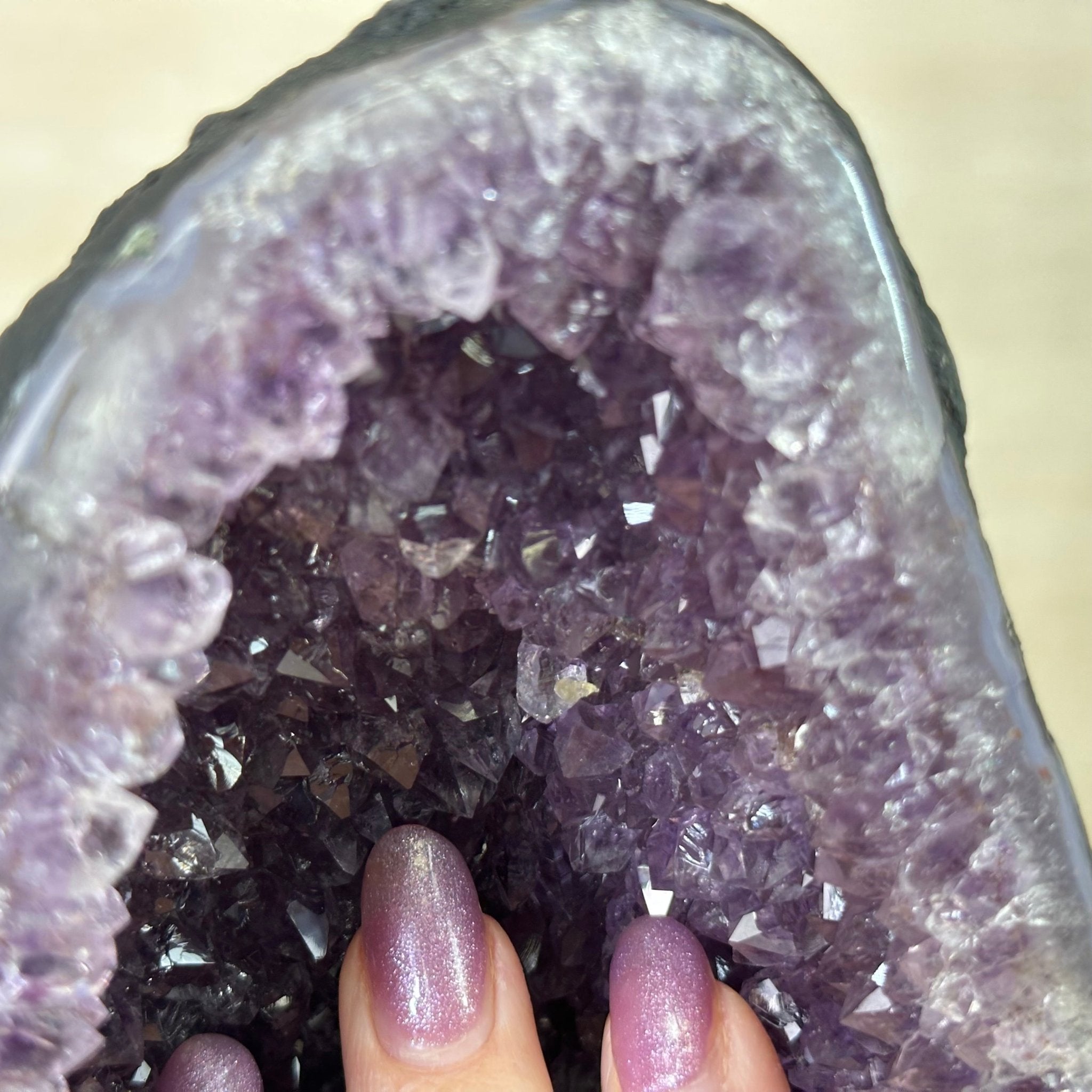 Extra Quality Amethyst Cathedral, 7.5 lbs & 8.8" Tall #5601 - 1431 - Brazil GemsBrazil GemsExtra Quality Amethyst Cathedral, 7.5 lbs & 8.8" Tall #5601 - 1431Cathedrals5601 - 1431