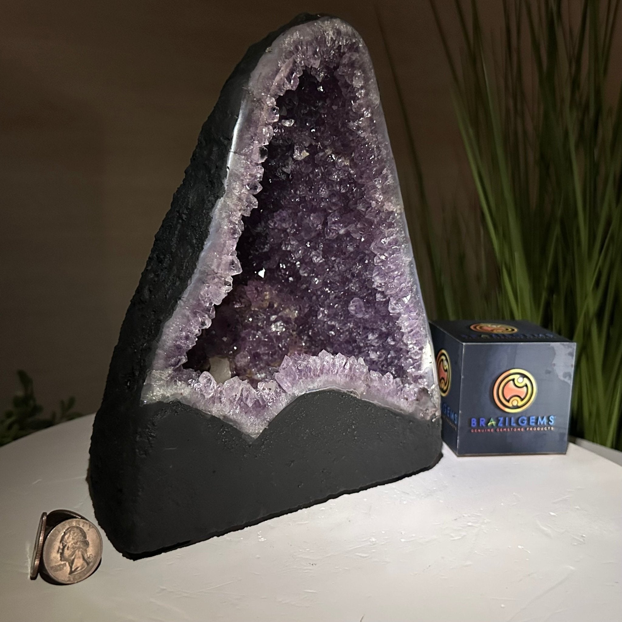 Extra Quality Amethyst Cathedral, 7.5 lbs & 8.8" Tall #5601 - 1431 - Brazil GemsBrazil GemsExtra Quality Amethyst Cathedral, 7.5 lbs & 8.8" Tall #5601 - 1431Cathedrals5601 - 1431