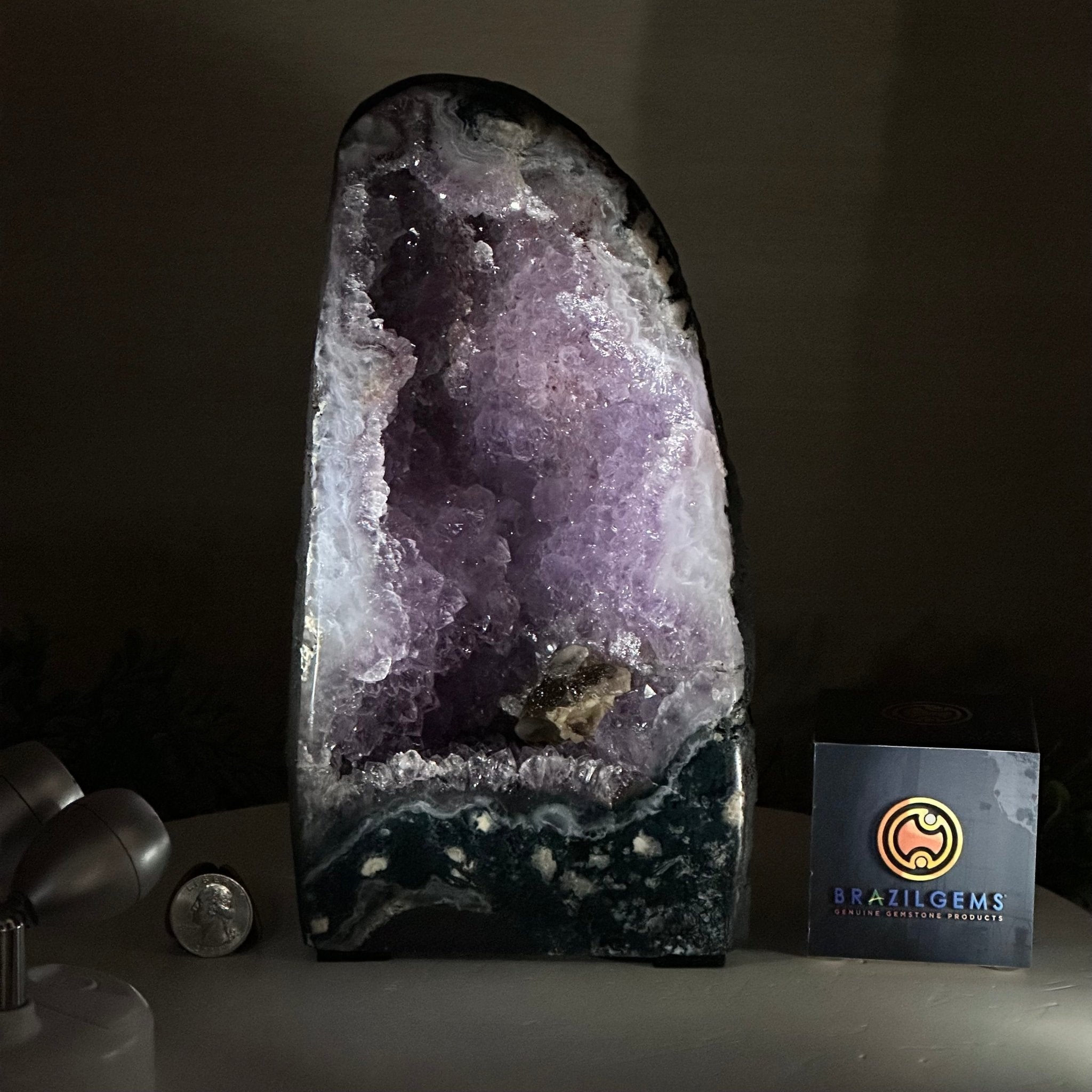 Extra Quality Amethyst Cathedral, 8.2 lbs & 10" Tall #5601 - 1433 - Brazil GemsBrazil GemsExtra Quality Amethyst Cathedral, 8.2 lbs & 10" Tall #5601 - 1433Cathedrals5601 - 1433