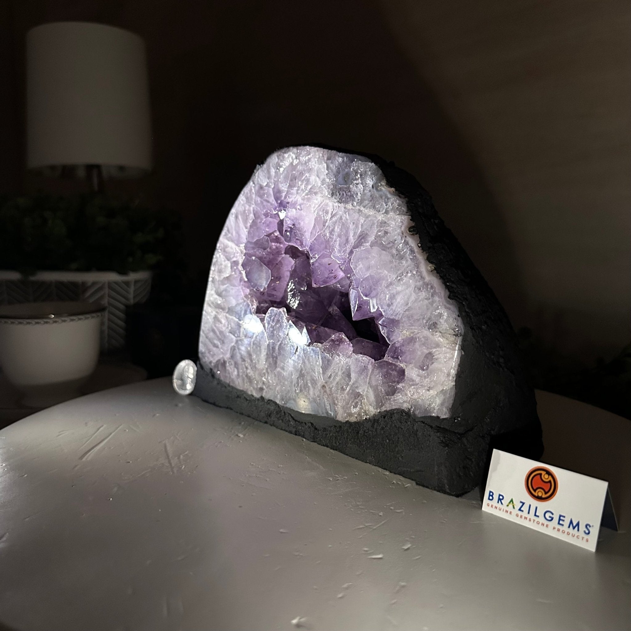 Extra Quality Amethyst Cathedral, 9.7 lbs & 6.2" Tall #5601 - 1243 - Brazil GemsBrazil GemsExtra Quality Amethyst Cathedral, 9.7 lbs & 6.2" Tall #5601 - 1243Cathedrals5601 - 1243