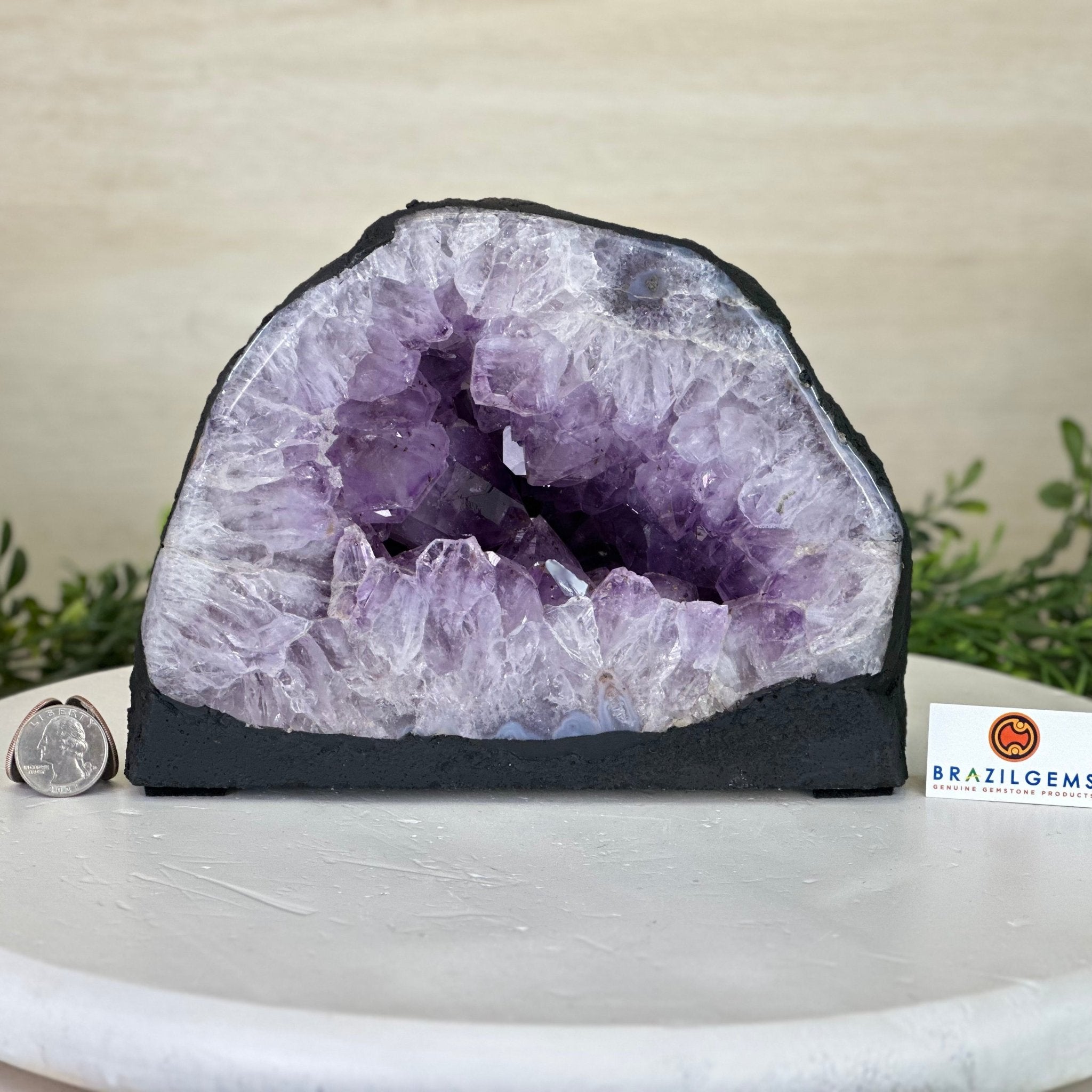 Extra Quality Amethyst Cathedral, 9.7 lbs & 6.2" Tall #5601 - 1243 - Brazil GemsBrazil GemsExtra Quality Amethyst Cathedral, 9.7 lbs & 6.2" Tall #5601 - 1243Cathedrals5601 - 1243