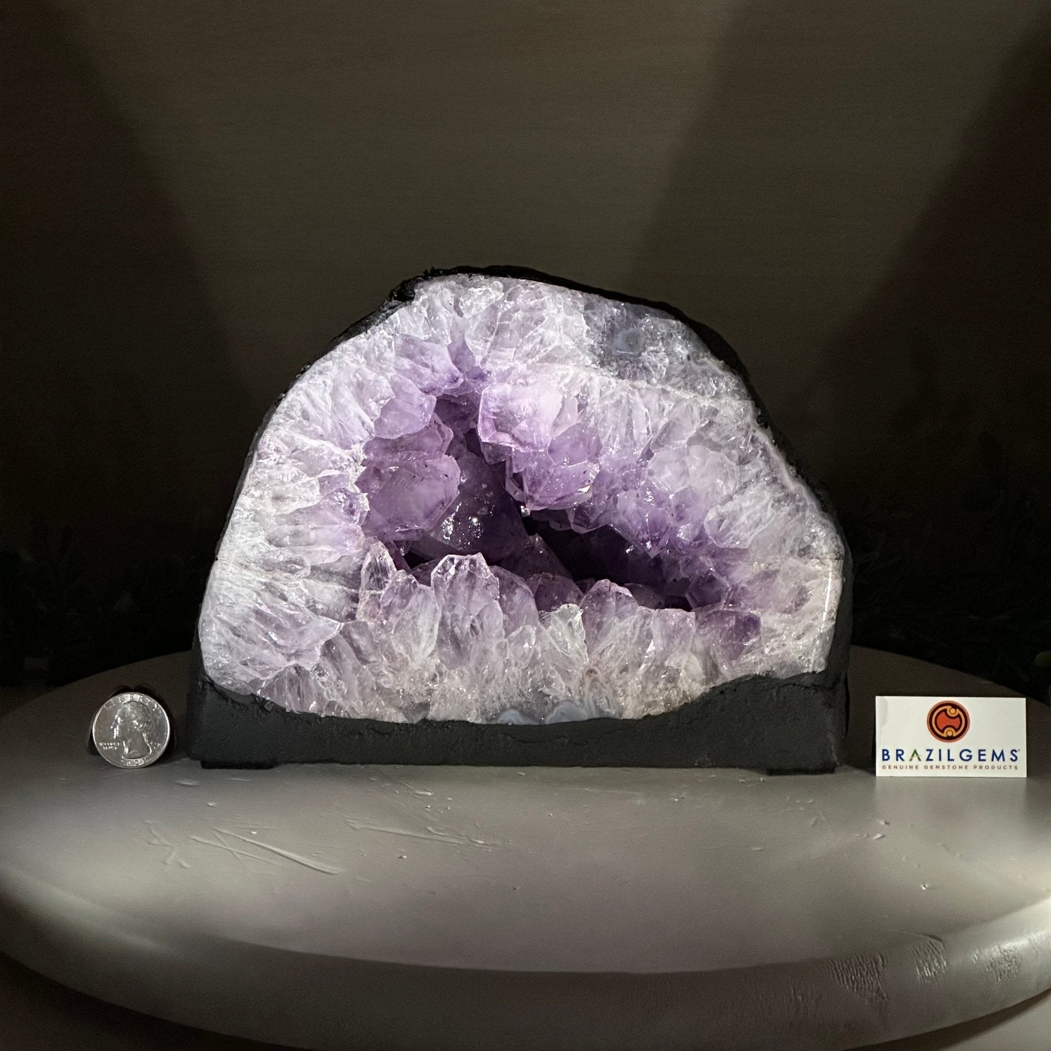 Extra Quality Amethyst Cathedral, 9.7 lbs & 6.2" Tall #5601 - 1243 - Brazil GemsBrazil GemsExtra Quality Amethyst Cathedral, 9.7 lbs & 6.2" Tall #5601 - 1243Cathedrals5601 - 1243