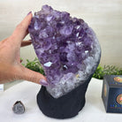 Extra Quality Amethyst Cluster, Cement Base, 10.3 lbs & 8.9" Tall #5614 - 0134 - Brazil GemsBrazil GemsExtra Quality Amethyst Cluster, Cement Base, 10.3 lbs & 8.9" Tall #5614 - 0134Clusters on Cement Bases5614 - 0134