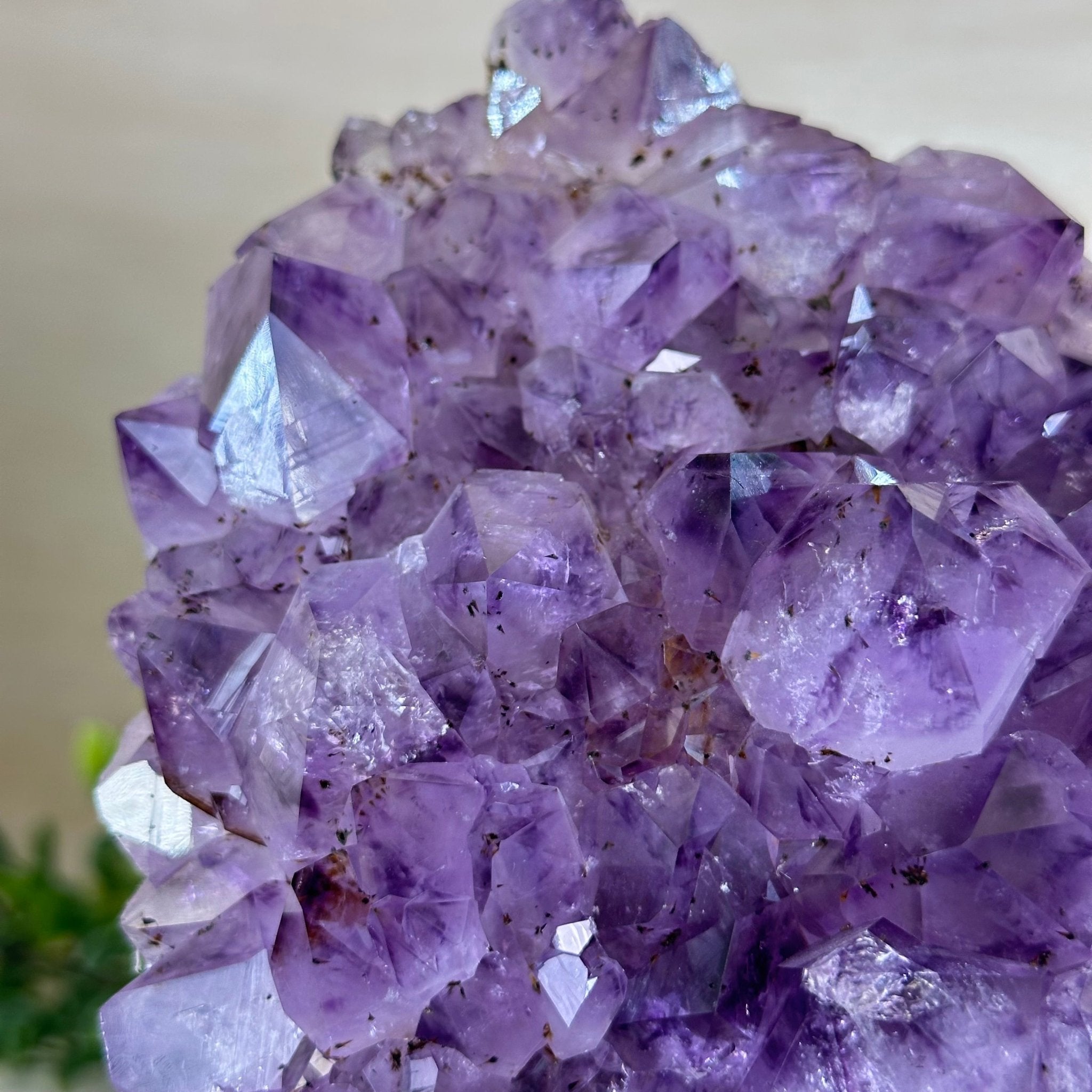 Extra Quality Amethyst Cluster, Cement Base, 10.3 lbs & 8.9" Tall #5614 - 0134 - Brazil GemsBrazil GemsExtra Quality Amethyst Cluster, Cement Base, 10.3 lbs & 8.9" Tall #5614 - 0134Clusters on Cement Bases5614 - 0134