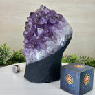 Extra Quality Amethyst Cluster, Cement Base, 10.3 lbs & 8.9" Tall #5614 - 0134 - Brazil GemsBrazil GemsExtra Quality Amethyst Cluster, Cement Base, 10.3 lbs & 8.9" Tall #5614 - 0134Clusters on Cement Bases5614 - 0134