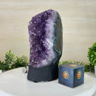 Extra Quality Amethyst Cluster, Cement Base, 10.5 lbs & 10.2" Tall #5614 - 0135 - Brazil GemsBrazil GemsExtra Quality Amethyst Cluster, Cement Base, 10.5 lbs & 10.2" Tall #5614 - 0135Clusters on Cement Bases5614 - 0135