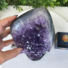 Extra Quality Amethyst Cluster, Cement Base, 10.5 lbs & 10.2" Tall #5614 - 0135 - Brazil GemsBrazil GemsExtra Quality Amethyst Cluster, Cement Base, 10.5 lbs & 10.2" Tall #5614 - 0135Clusters on Cement Bases5614 - 0135