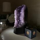 Extra Quality Amethyst Cluster, Cement Base, 10.5 lbs & 10.2" Tall #5614 - 0135 - Brazil GemsBrazil GemsExtra Quality Amethyst Cluster, Cement Base, 10.5 lbs & 10.2" Tall #5614 - 0135Clusters on Cement Bases5614 - 0135