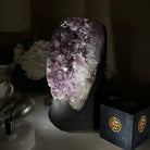 Extra Quality Amethyst Cluster, Cement Base, 11.6 lbs & 8.8" Tall #5614 - 0136 - Brazil GemsBrazil GemsExtra Quality Amethyst Cluster, Cement Base, 11.6 lbs & 8.8" Tall #5614 - 0136Clusters on Cement Bases5614 - 0136