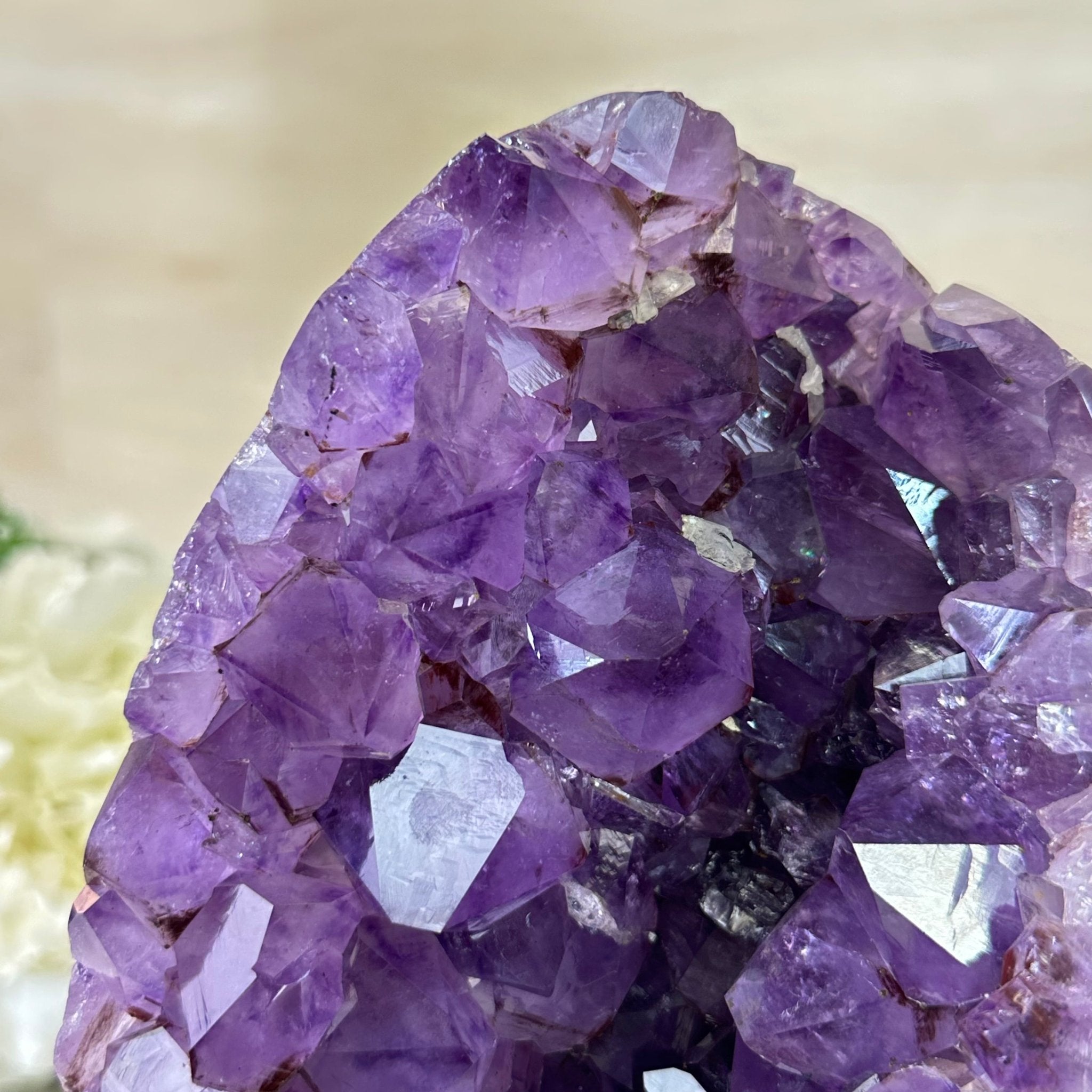 Extra Quality Amethyst Cluster, Cement Base, 11.8 lbs & 10.4" Tall #5614 - 0138 - Brazil GemsBrazil GemsExtra Quality Amethyst Cluster, Cement Base, 11.8 lbs & 10.4" Tall #5614 - 0138Clusters on Cement Bases5614 - 0138