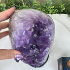 Extra Quality Amethyst Cluster, Cement Base, 11.8 lbs & 10.4" Tall #5614 - 0138 - Brazil GemsBrazil GemsExtra Quality Amethyst Cluster, Cement Base, 11.8 lbs & 10.4" Tall #5614 - 0138Clusters on Cement Bases5614 - 0138