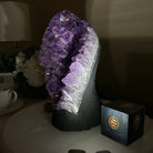 Extra Quality Amethyst Cluster, Cement Base, 11.8 lbs & 10.4" Tall #5614 - 0138 - Brazil GemsBrazil GemsExtra Quality Amethyst Cluster, Cement Base, 11.8 lbs & 10.4" Tall #5614 - 0138Clusters on Cement Bases5614 - 0138