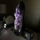 Extra Quality Amethyst Cluster, Cement Base, 11.8 lbs & 12.5" Tall #5614 - 0137 - Brazil GemsBrazil GemsExtra Quality Amethyst Cluster, Cement Base, 11.8 lbs & 12.5" Tall #5614 - 0137Clusters on Cement Bases5614 - 0137