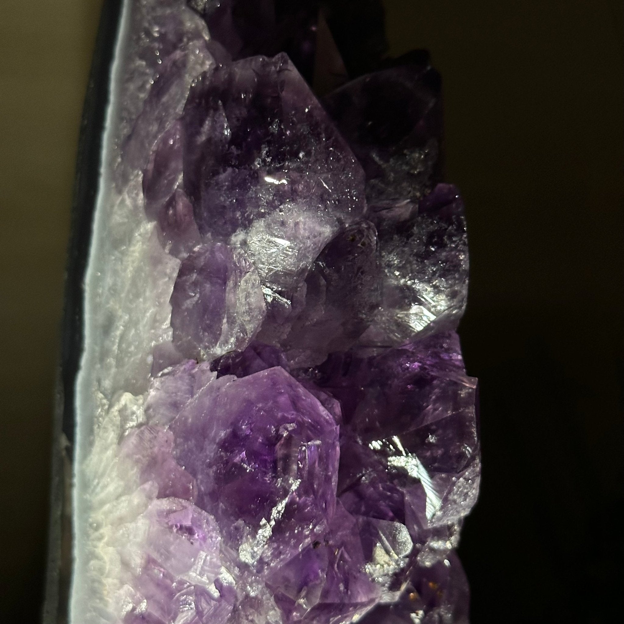 Extra Quality Amethyst Cluster, Cement Base, 11.8 lbs & 12.5" Tall #5614 - 0137 - Brazil GemsBrazil GemsExtra Quality Amethyst Cluster, Cement Base, 11.8 lbs & 12.5" Tall #5614 - 0137Clusters on Cement Bases5614 - 0137