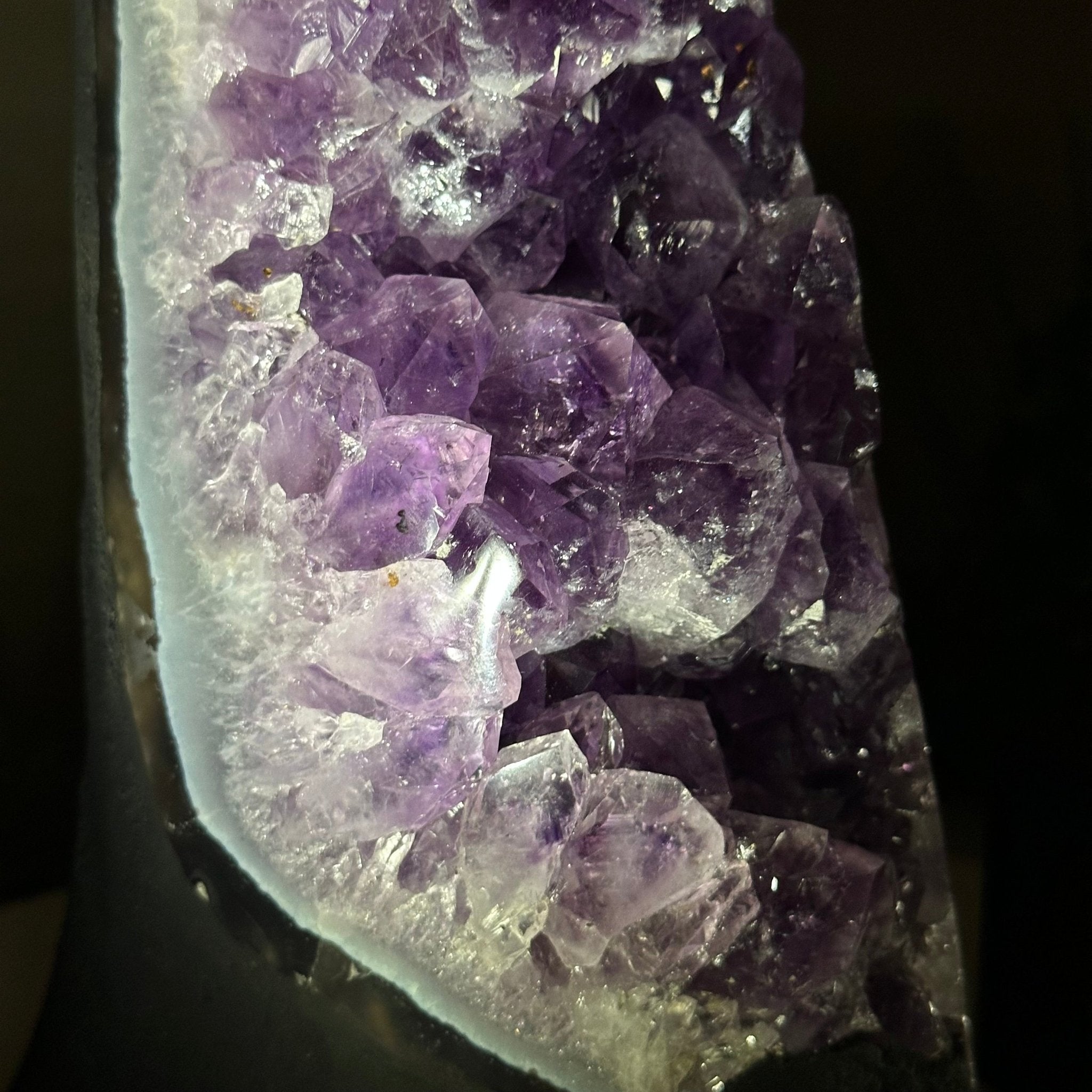 Extra Quality Amethyst Cluster, Cement Base, 11.8 lbs & 12.5" Tall #5614 - 0137 - Brazil GemsBrazil GemsExtra Quality Amethyst Cluster, Cement Base, 11.8 lbs & 12.5" Tall #5614 - 0137Clusters on Cement Bases5614 - 0137