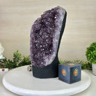 Extra Quality Amethyst Cluster, Cement Base, 12 lbs & 11.7" Tall #5614 - 0139 - Brazil GemsBrazil GemsExtra Quality Amethyst Cluster, Cement Base, 12 lbs & 11.7" Tall #5614 - 0139Clusters on Cement Bases5614 - 0139