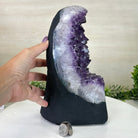 Extra Quality Amethyst Cluster, Cement Base, 12.1 lbs & 10.2" Tall #5614 - 0140 - Brazil GemsBrazil GemsExtra Quality Amethyst Cluster, Cement Base, 12.1 lbs & 10.2" Tall #5614 - 0140Clusters on Cement Bases5614 - 0140